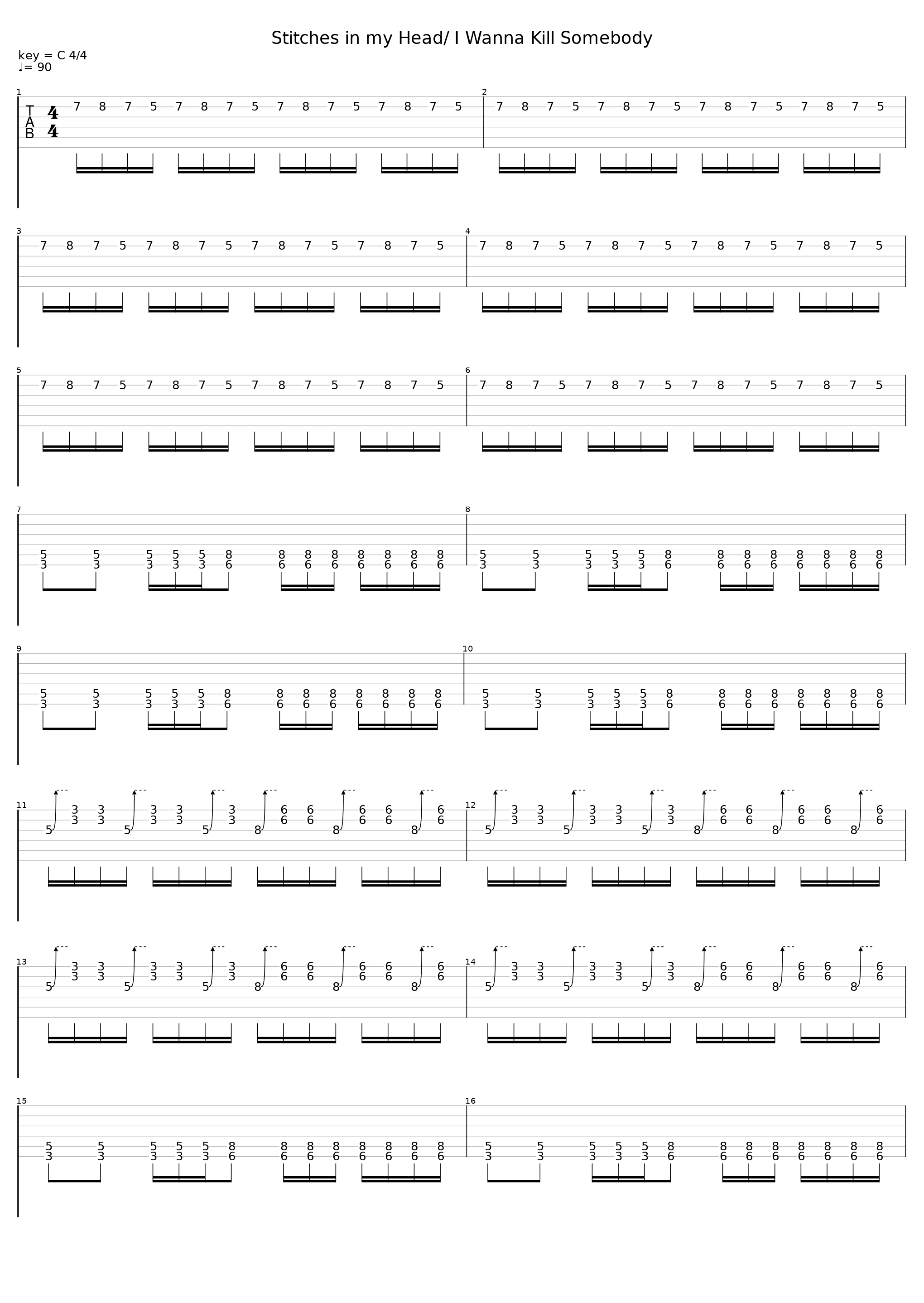 Stitches In My Head I Wanna Kill Somebody_The Alan Milman Sect_1