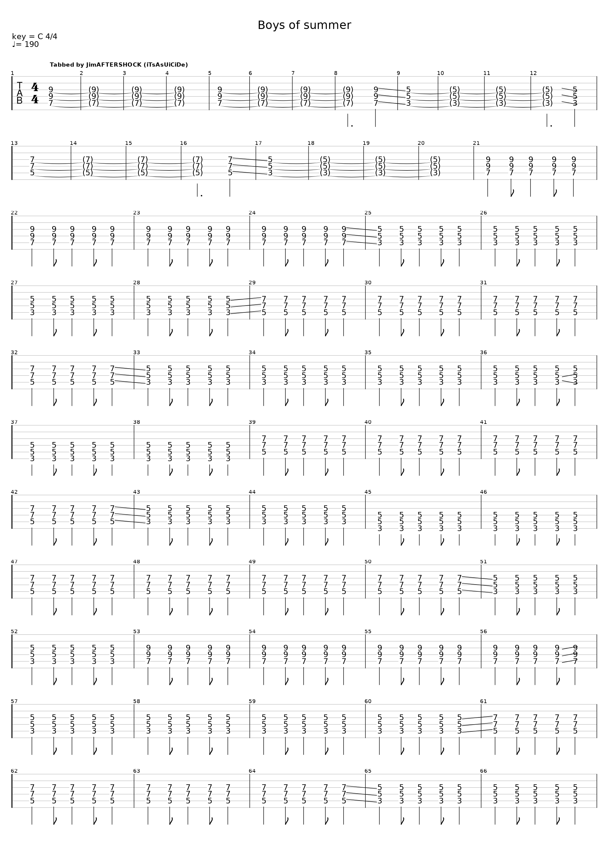 Boys of Summer (1/2 Step)_The Ataris_1