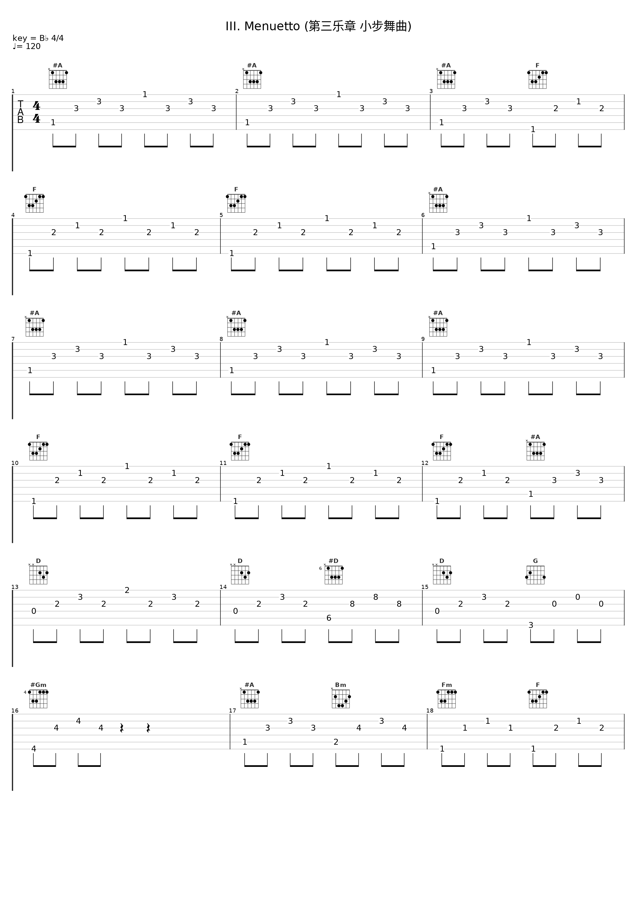 III. Menuetto (第三乐章 小步舞曲)_Jenő Jandó_1