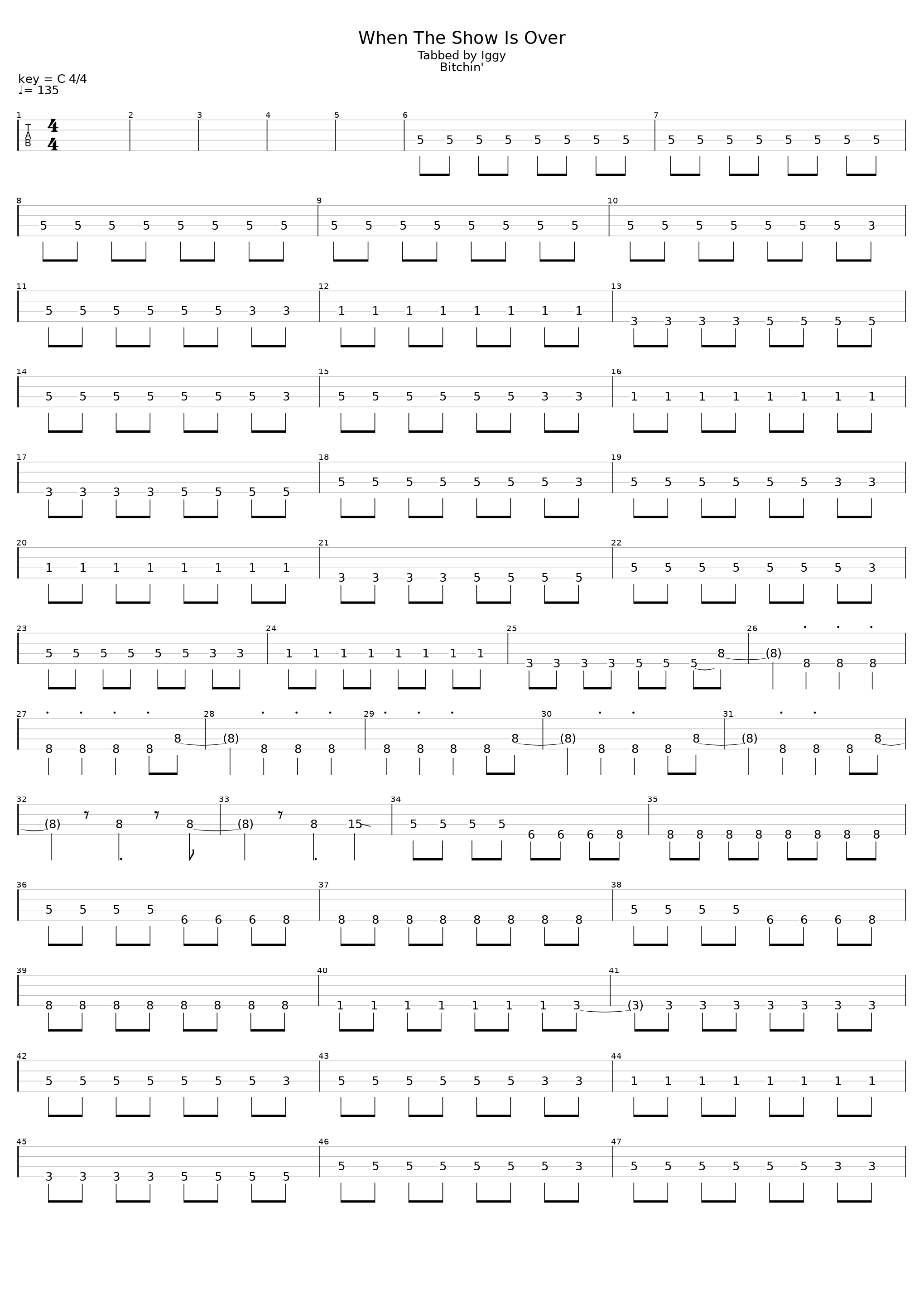 When The Show Is Over_The Donnas_1