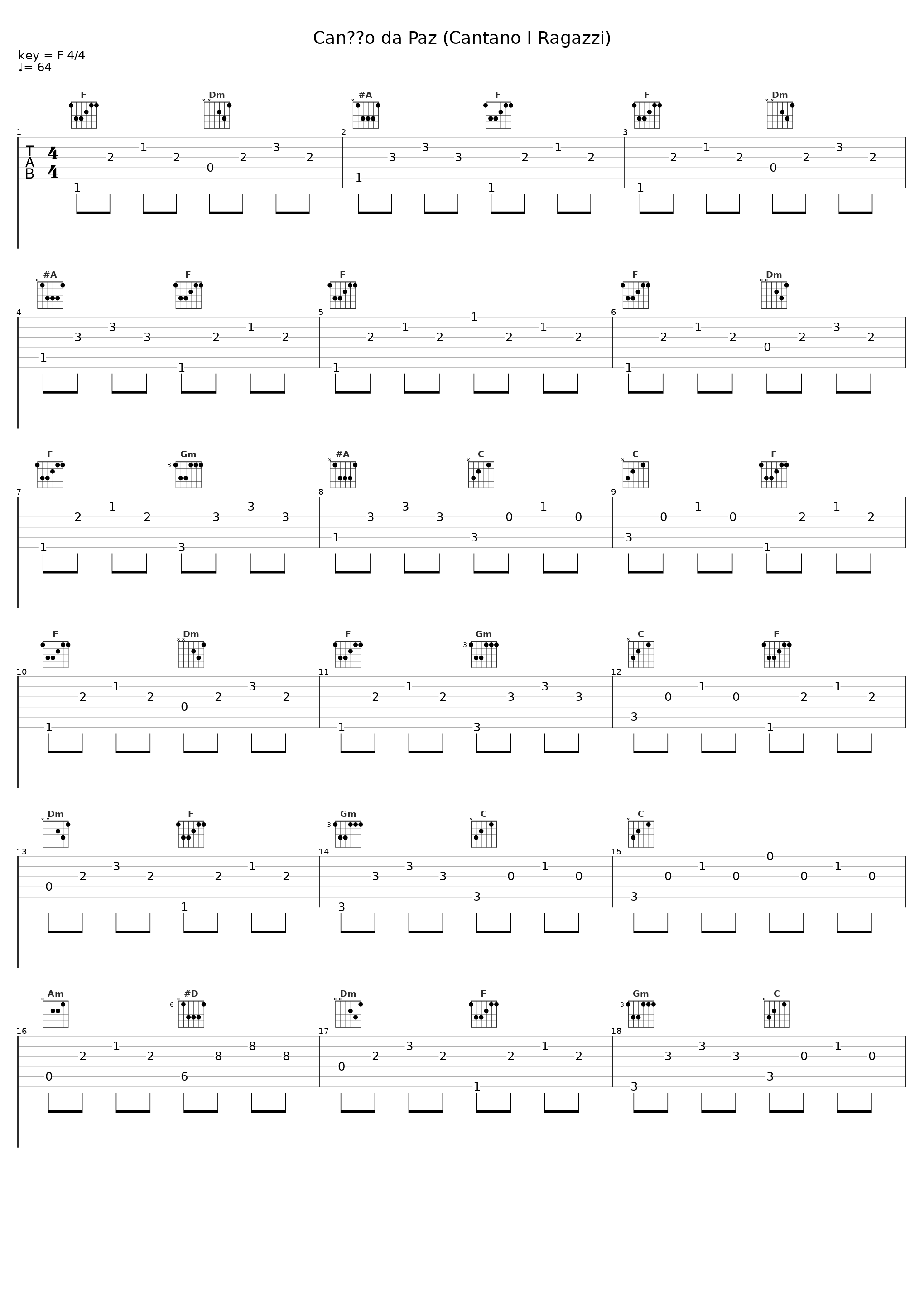 Canção da Paz (Cantano I Ragazzi)_Fábio Jr._1