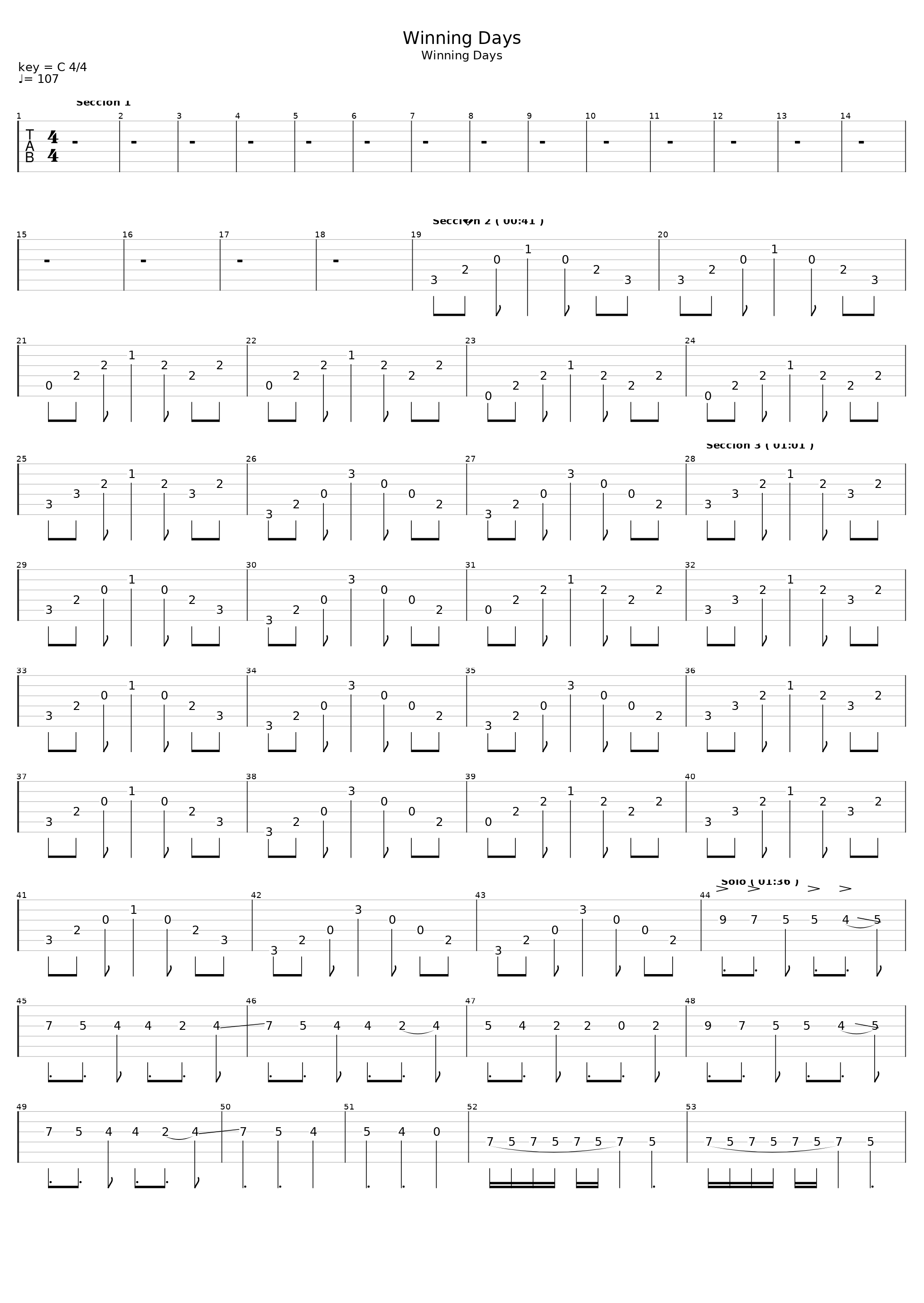 Winning Days_The Vines_1