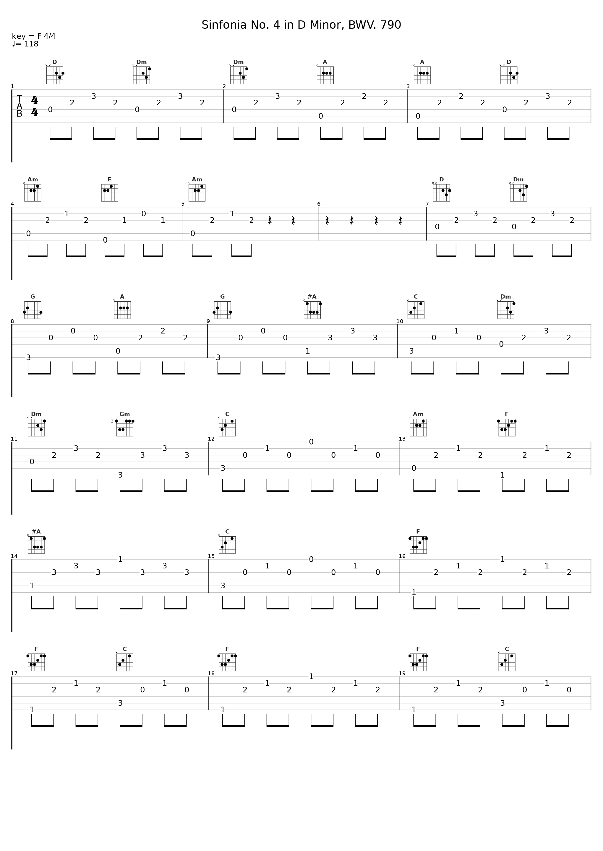 Sinfonia No. 4 in D Minor, BWV. 790_Angela Hewitt_1