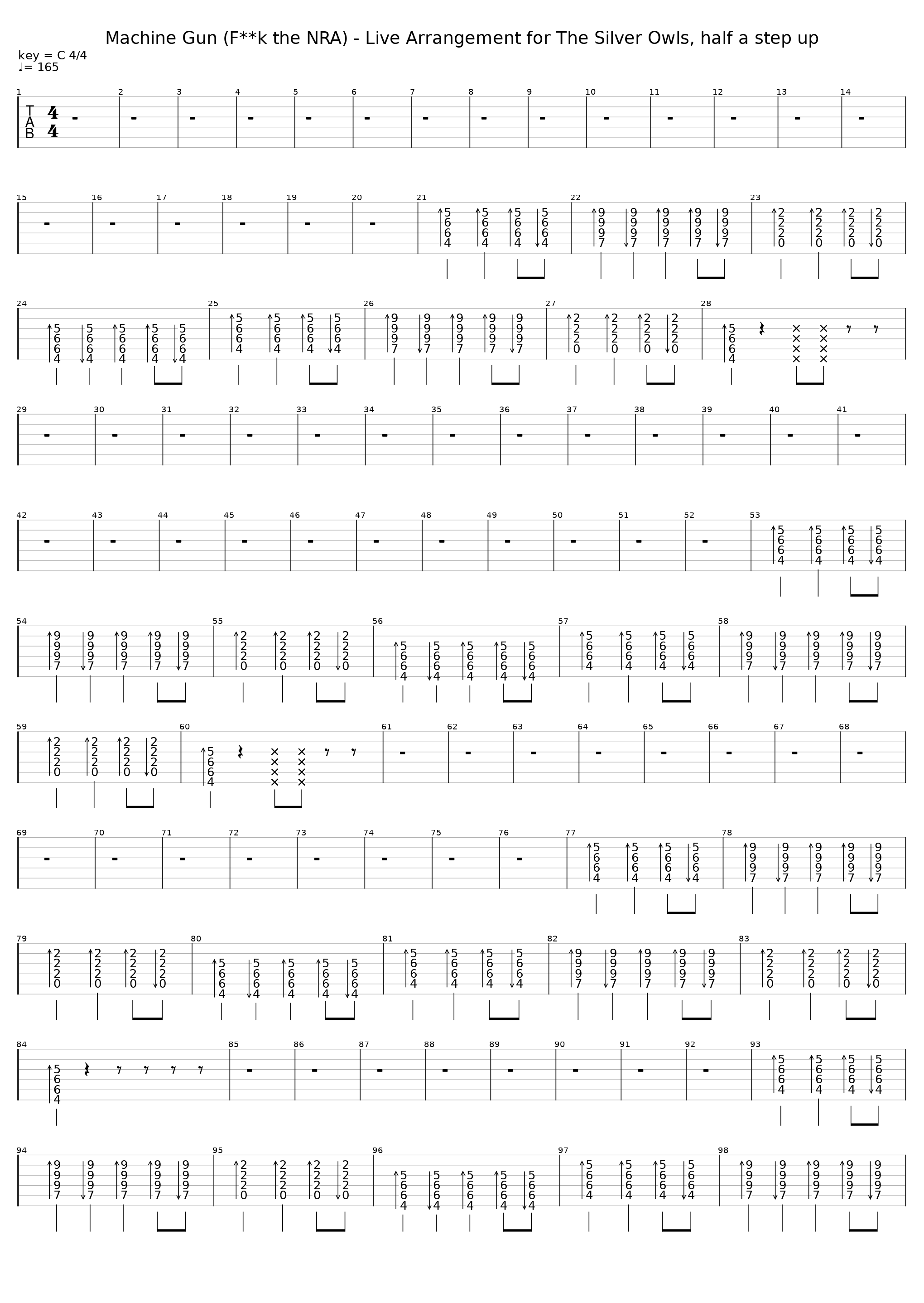 Machine Gun (F**k the NRA) - Live Arrangement for The Silver Owls, half a step up_Yungblud_1