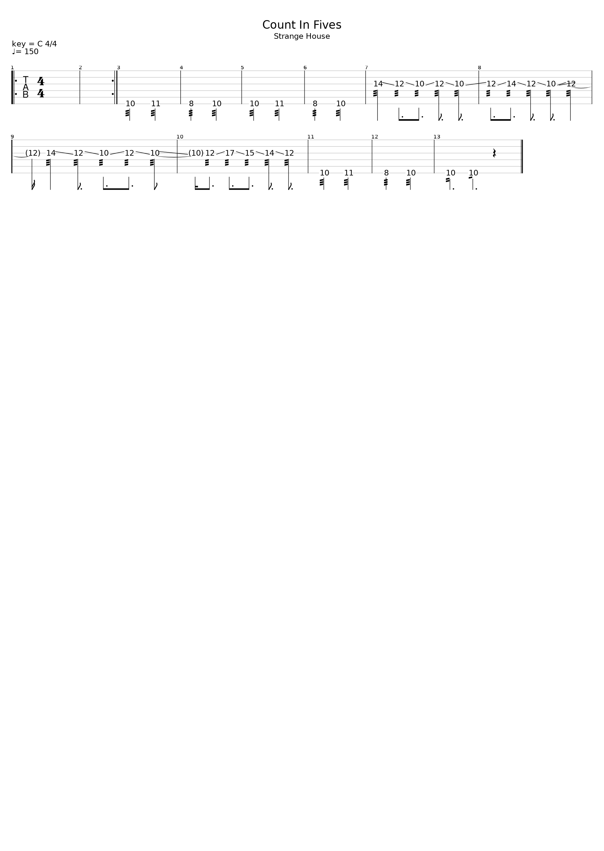 Count In Fives_The Horrors_1