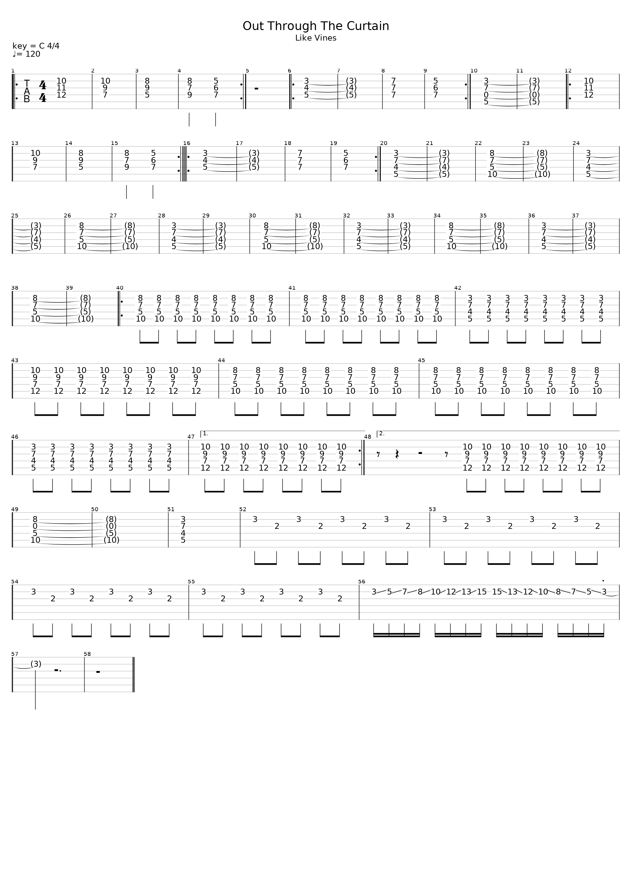 Out Through The Curtain_The Hush Sound_1