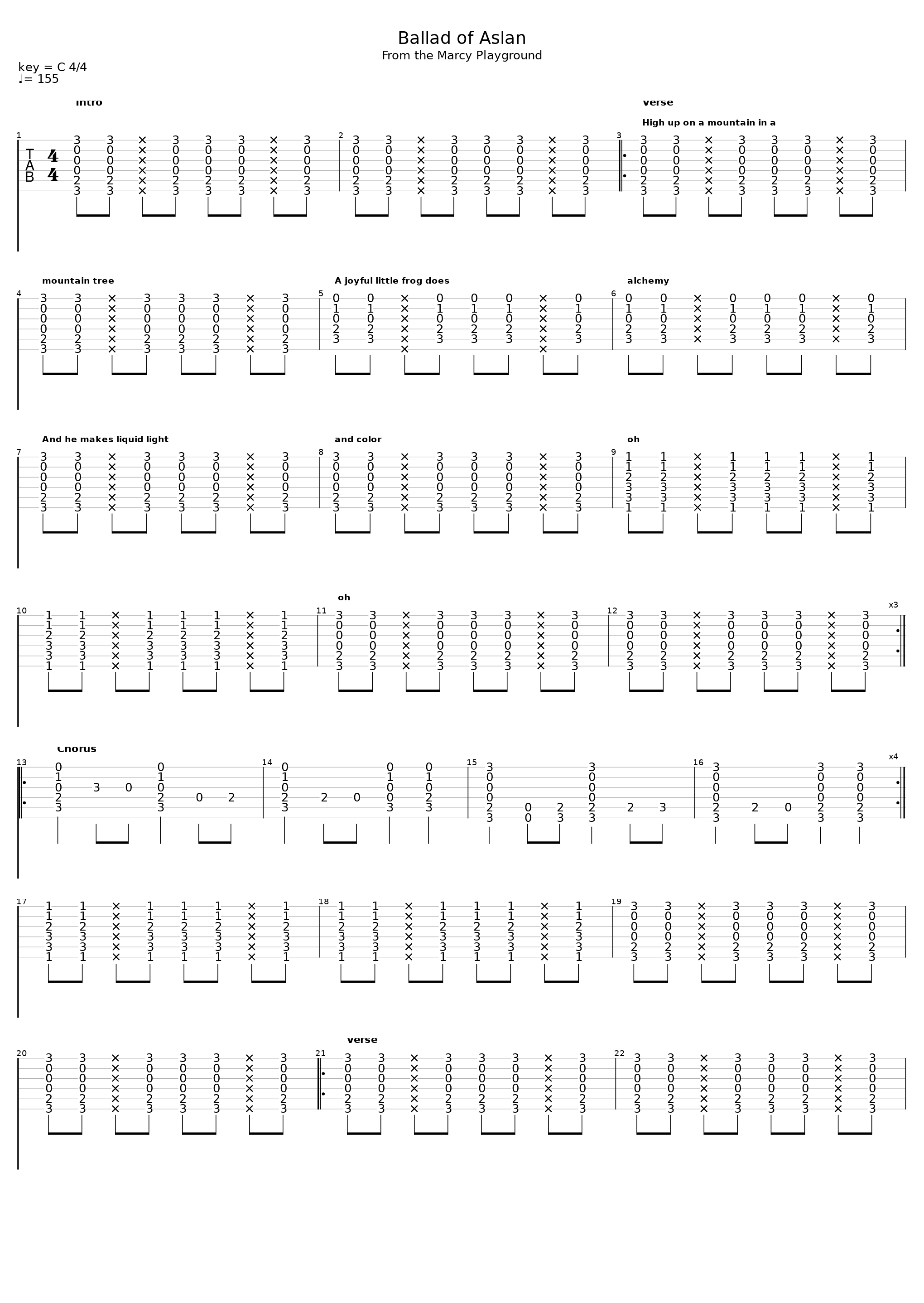 Ballad Of Aslan_Marcy Playground_1