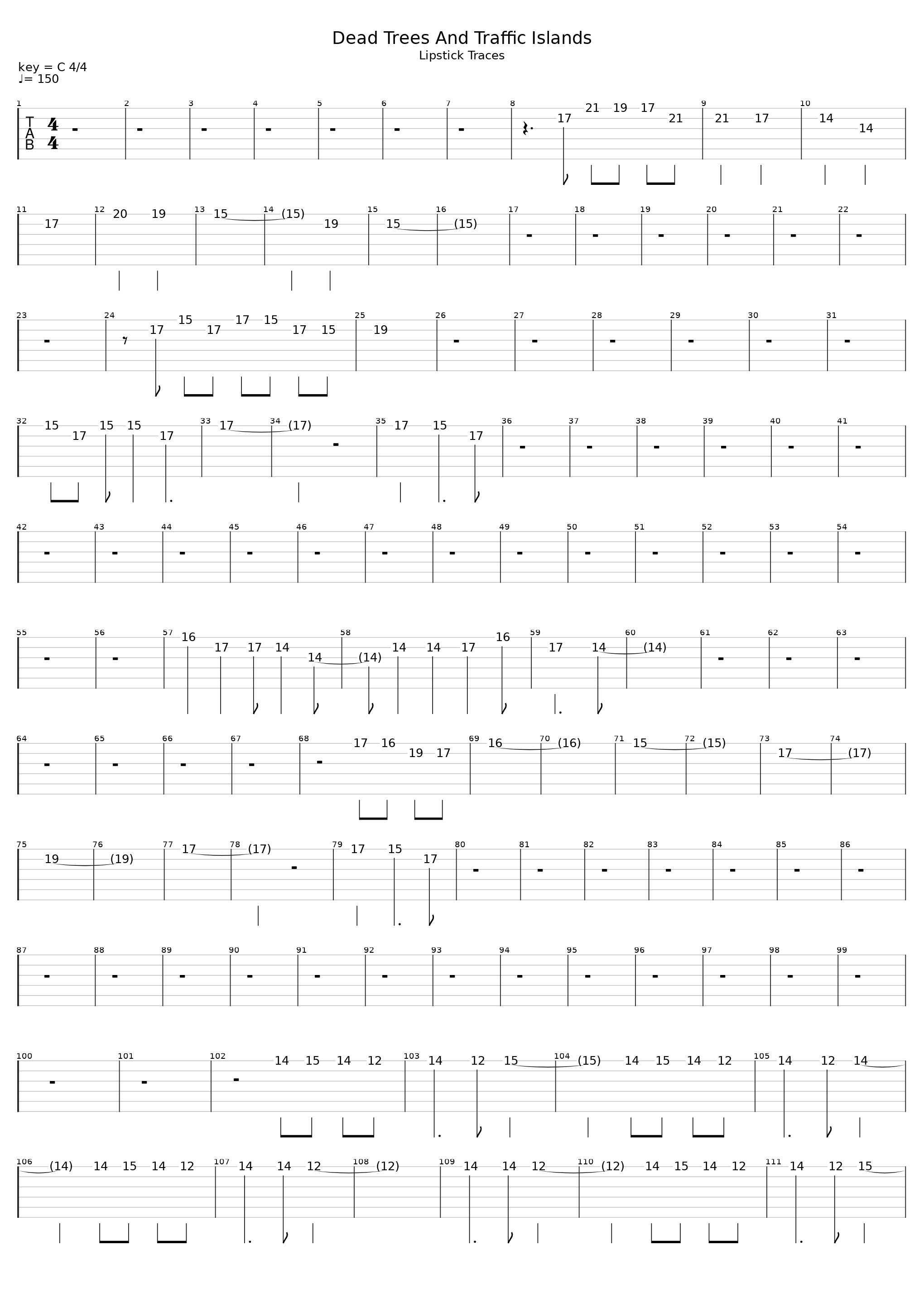 Dead Trees And Traffic Islands_Manic Street Preachers_1