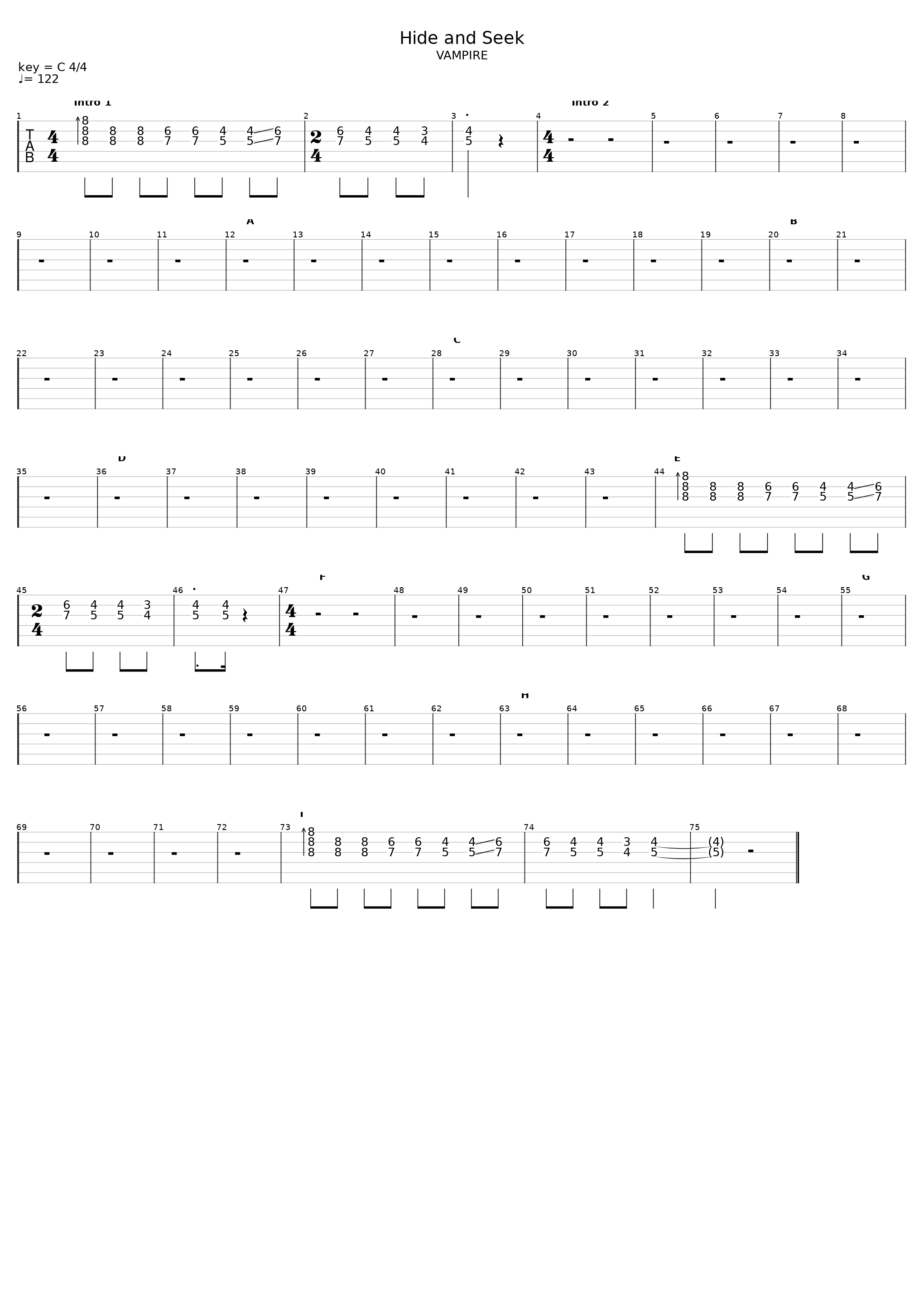 Hide Seek_9mm Parabellum Bullet_1