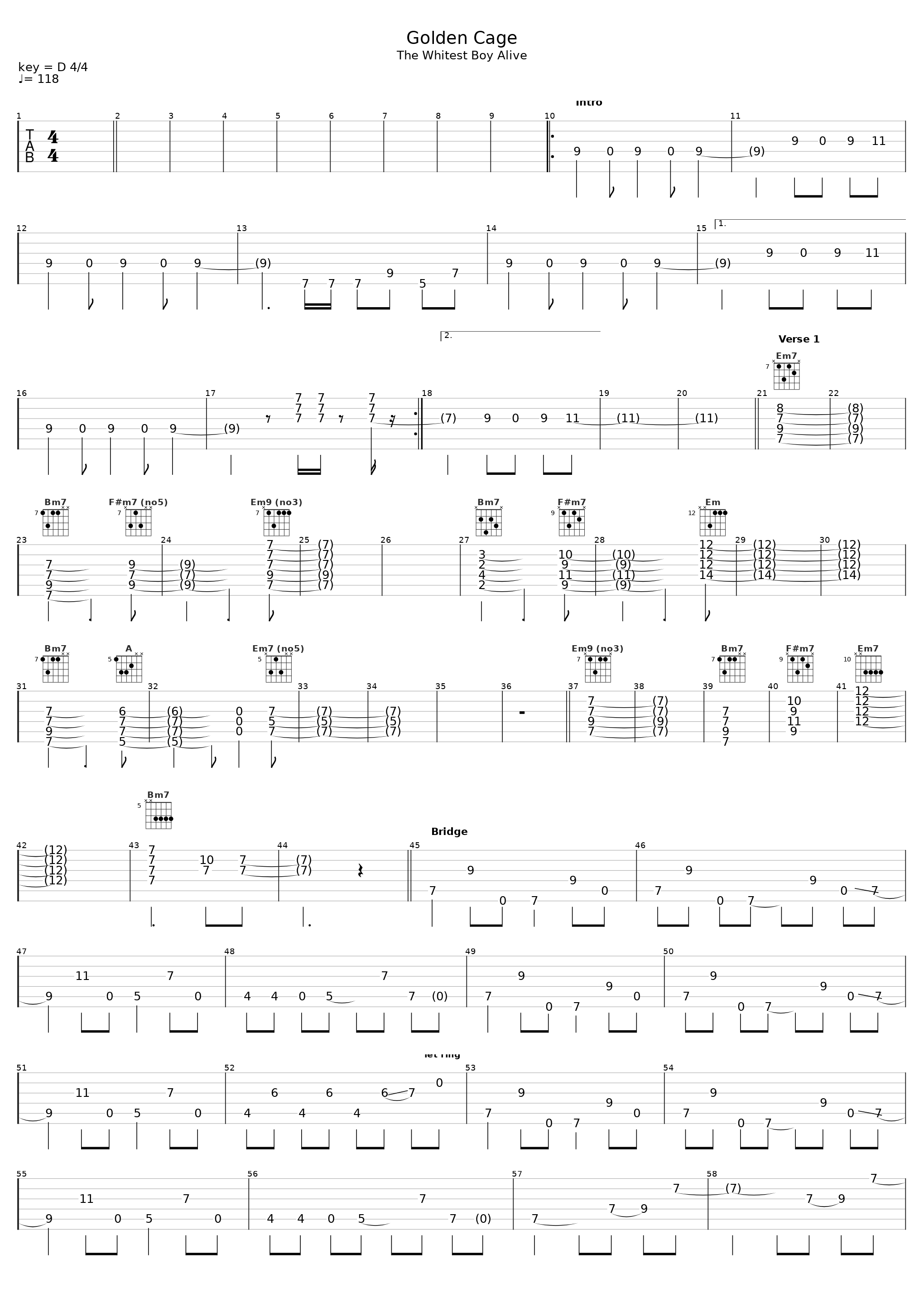 Golden Cage_The Whitest Boy Alive_1