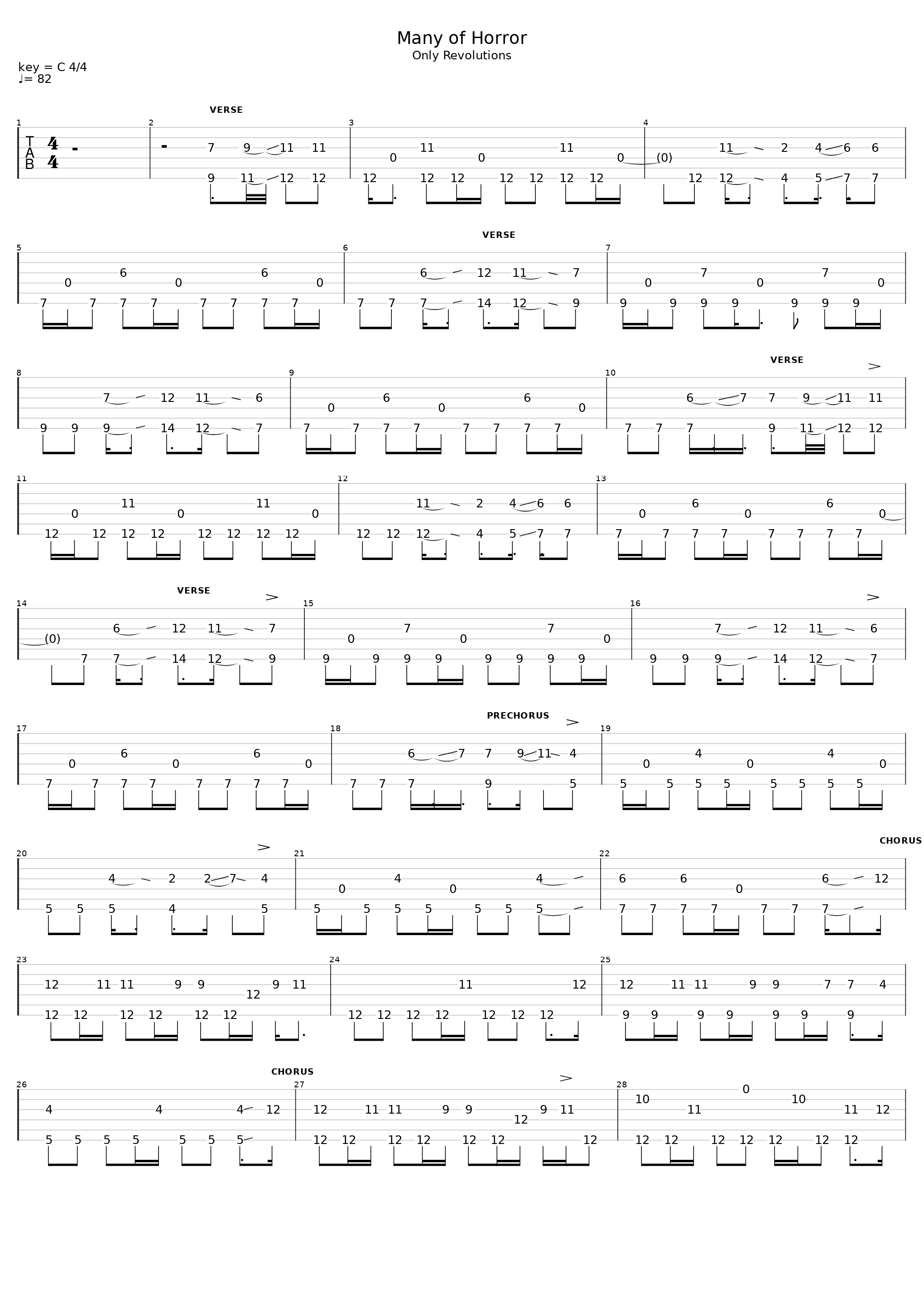 Many of Horror (Rocksmith)_Biffy Clyro_1