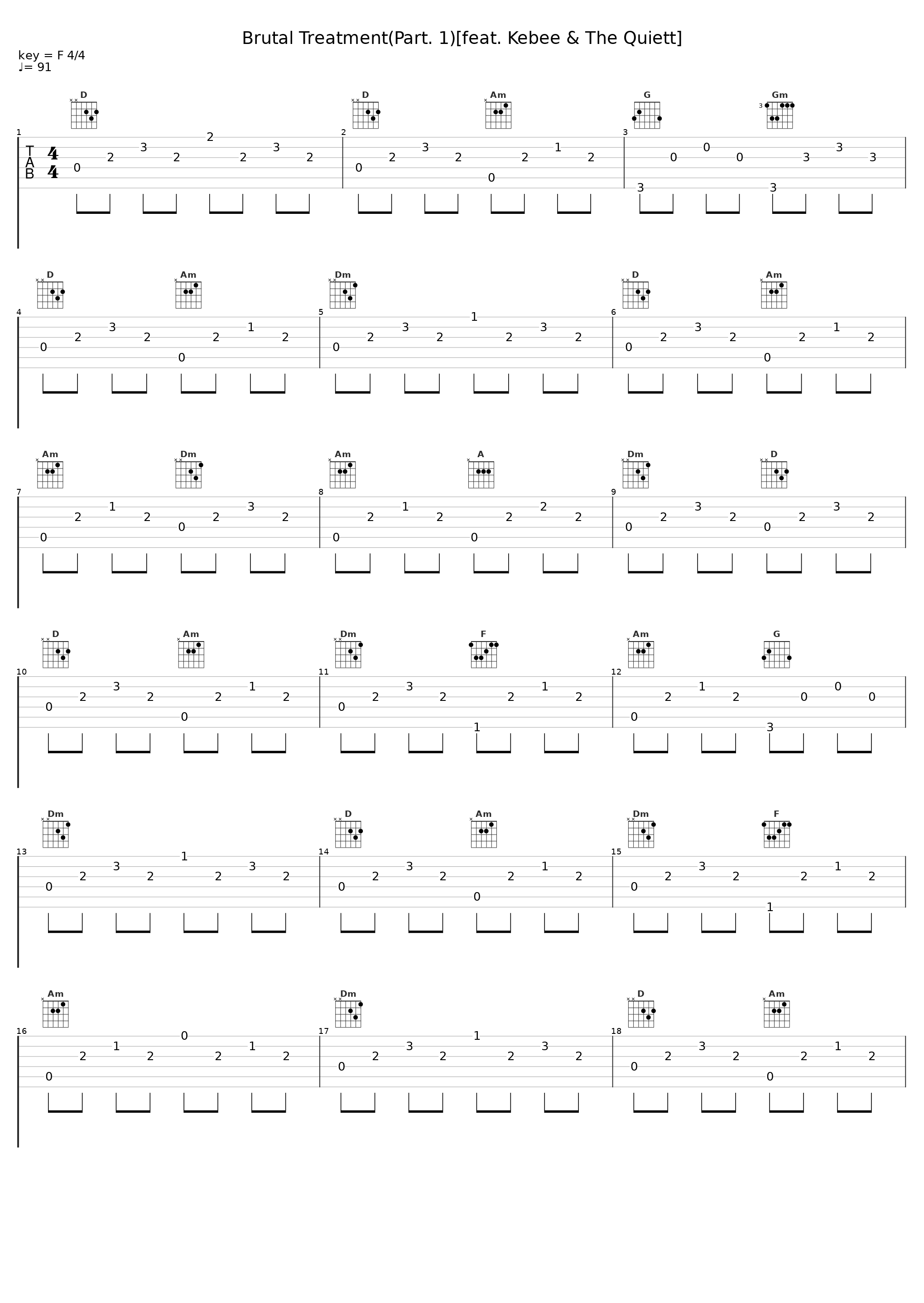 Brutal Treatment(Part. 1)[feat. Kebee & The Quiett]_FANA_1