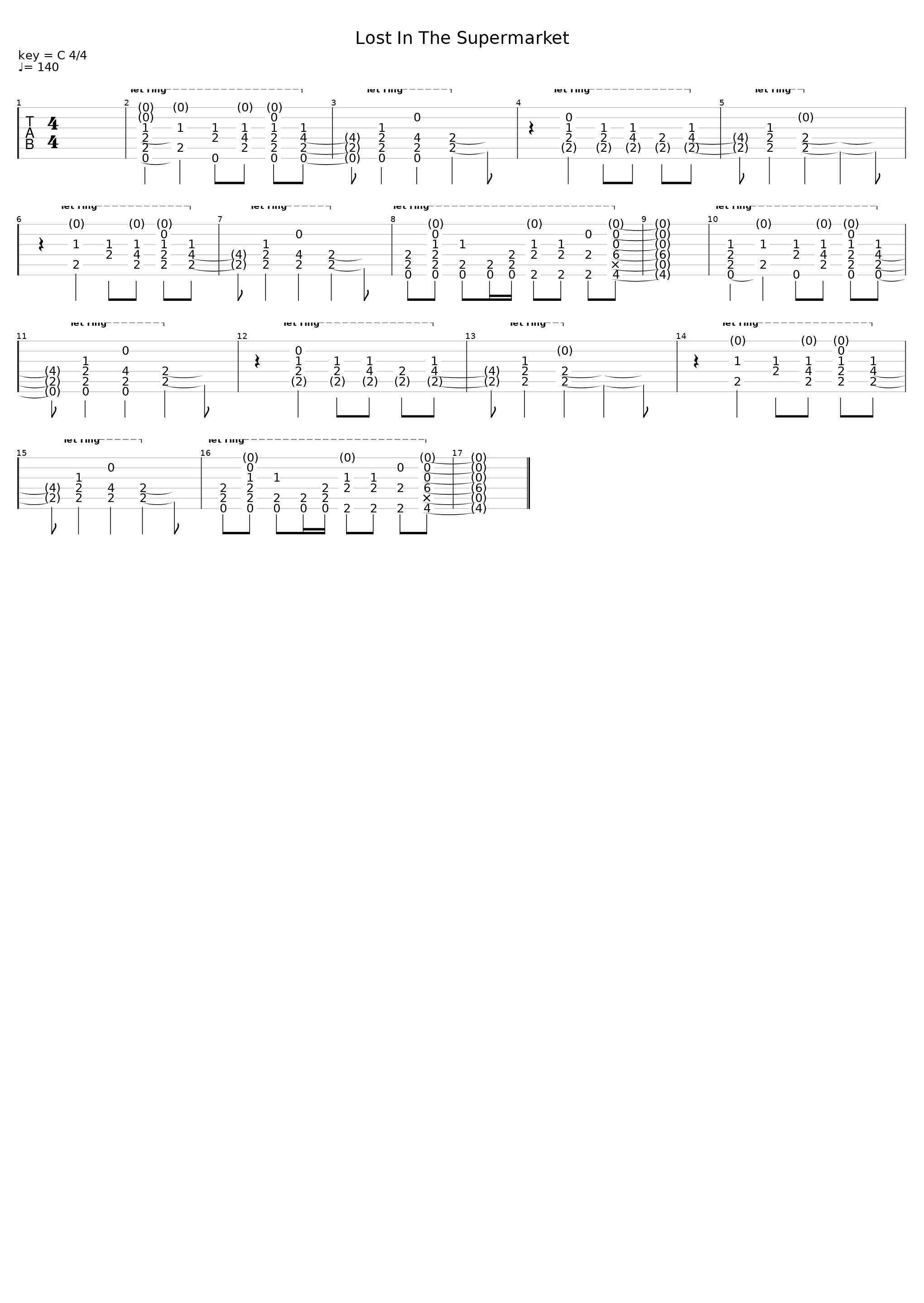 Lost In the Supermarket Intro_The Clash_1