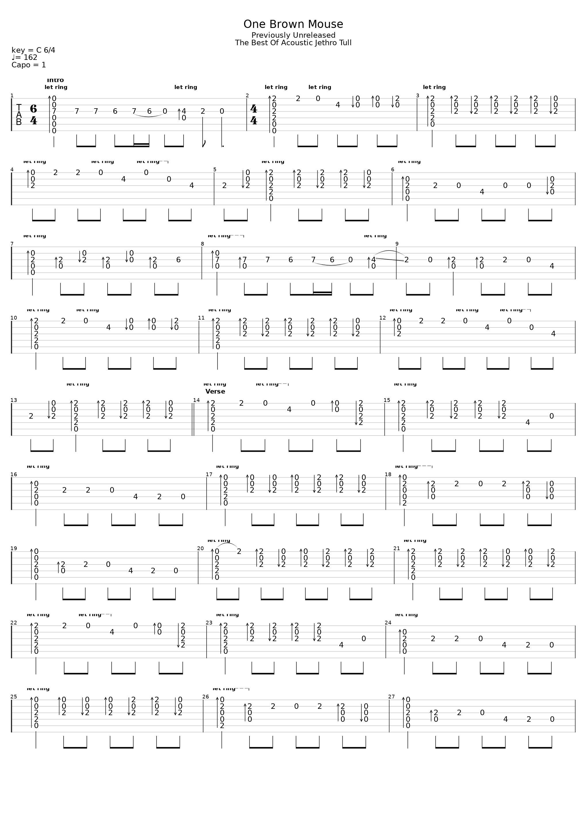 One Brown Mouse (Previously Unreleased)_Jethro Tull_1