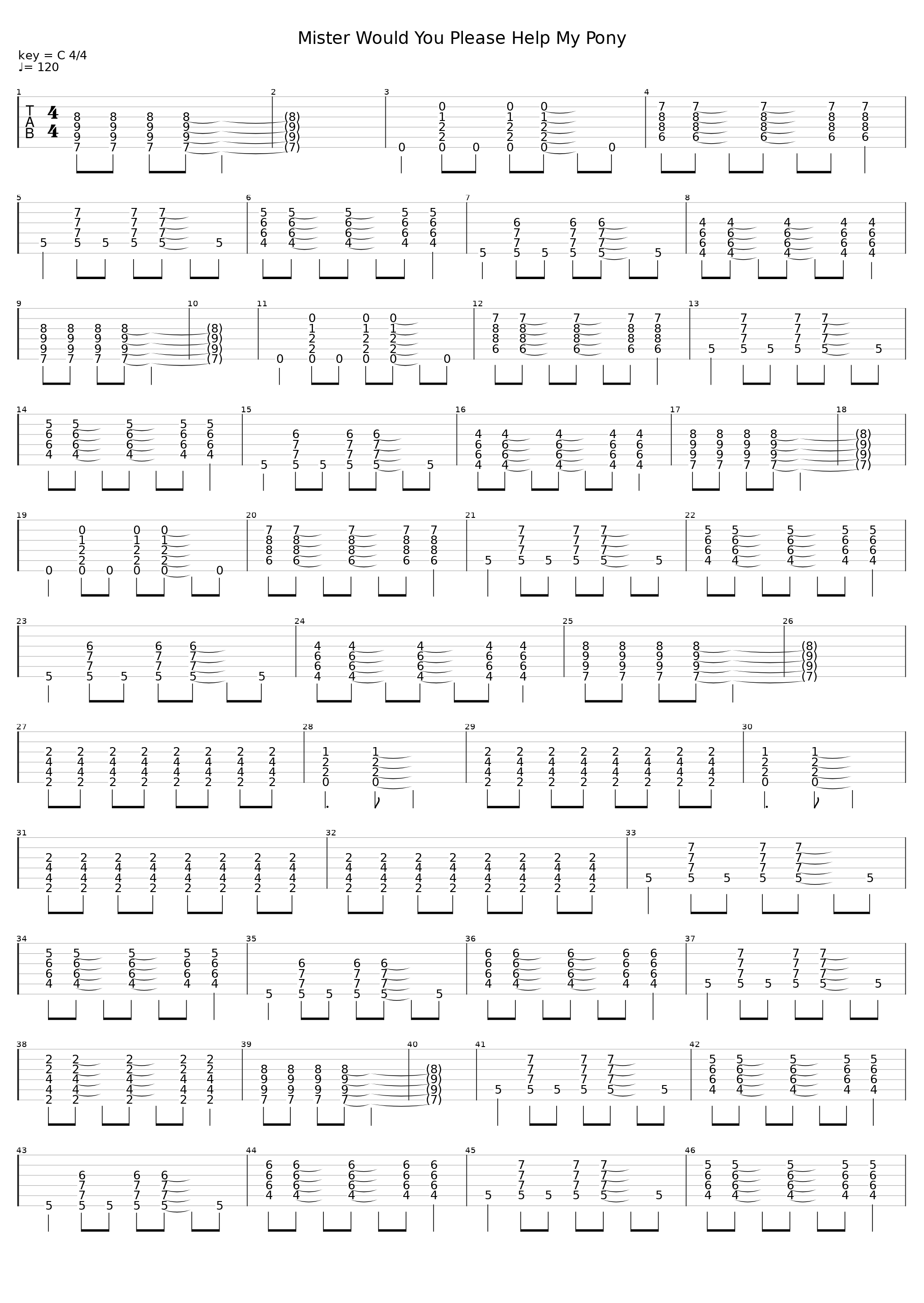 Mister Would You Please Help My Pony_Ween_1