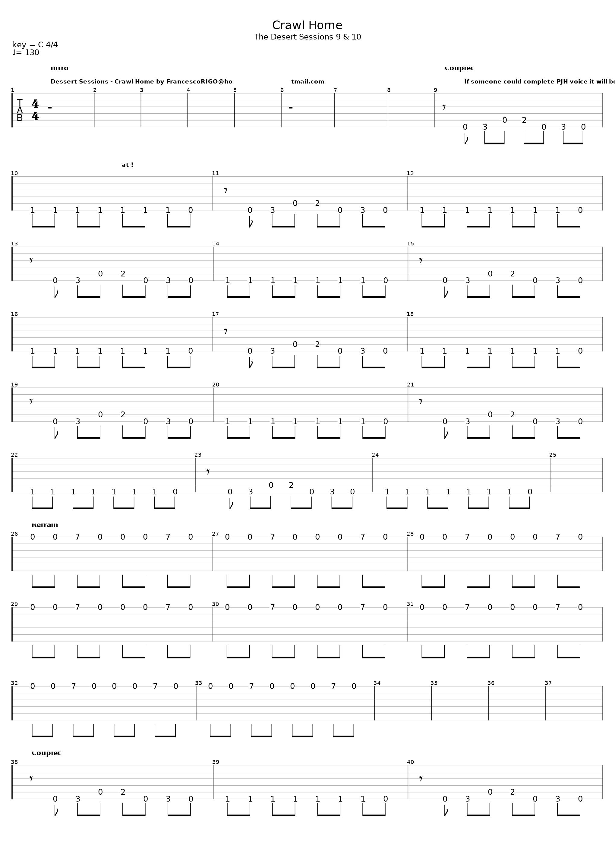 Crawl Home_The Desert Sessions_1