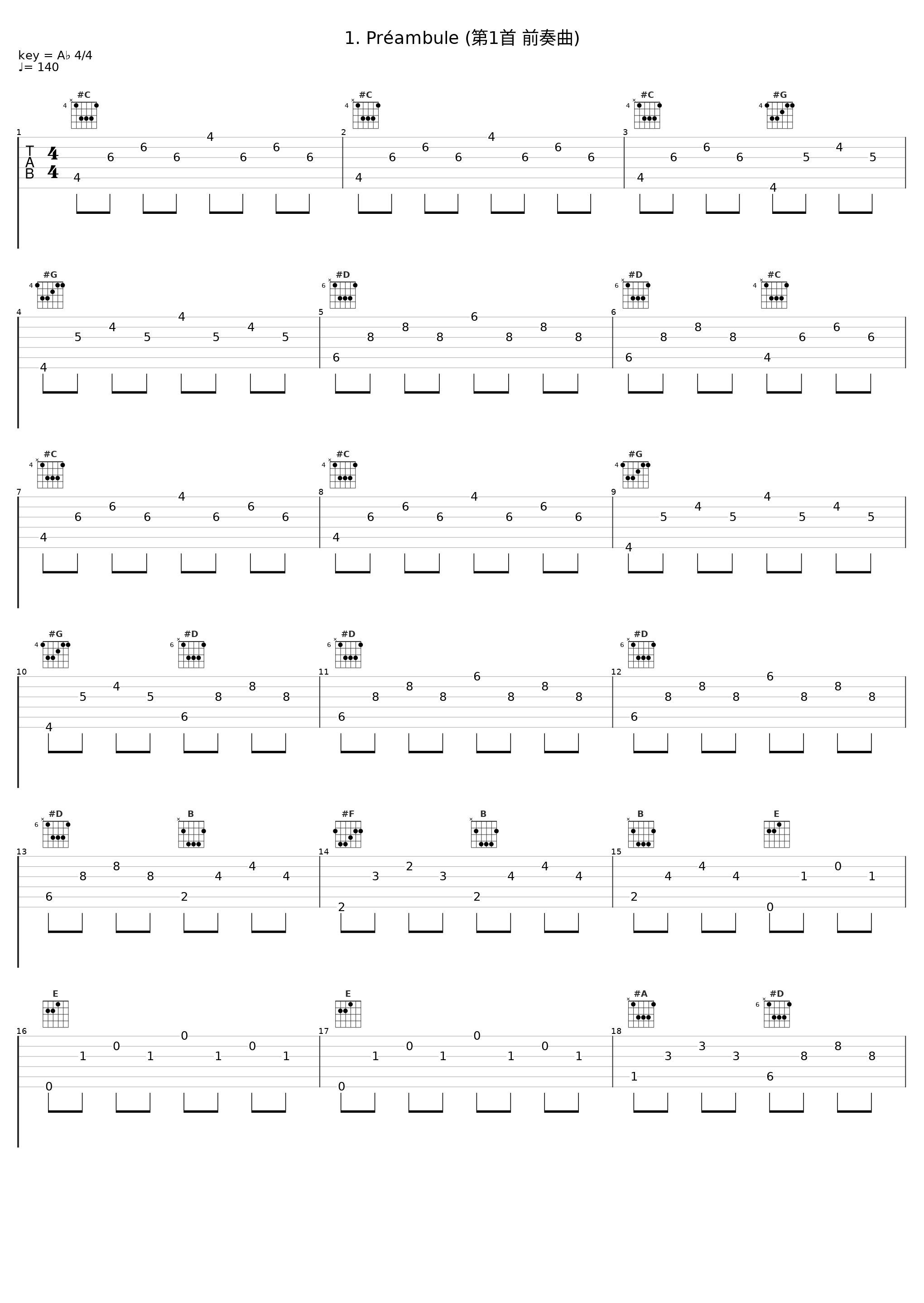 1. Préambule (第1首 前奏曲)_Jenő Jandó,Robert Schumann_1