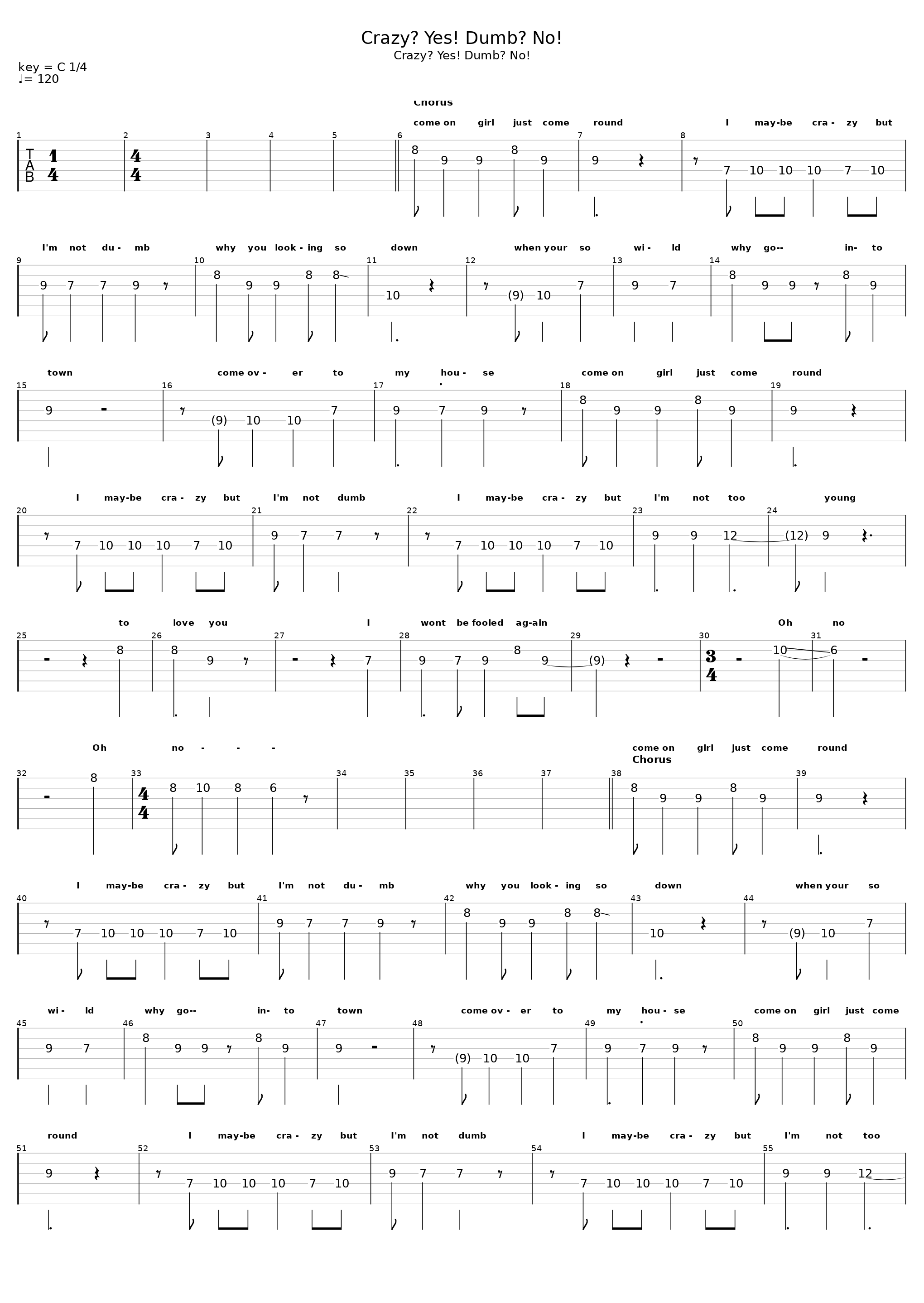 Cazy Yes Dumb No_The Mint Chicks_1