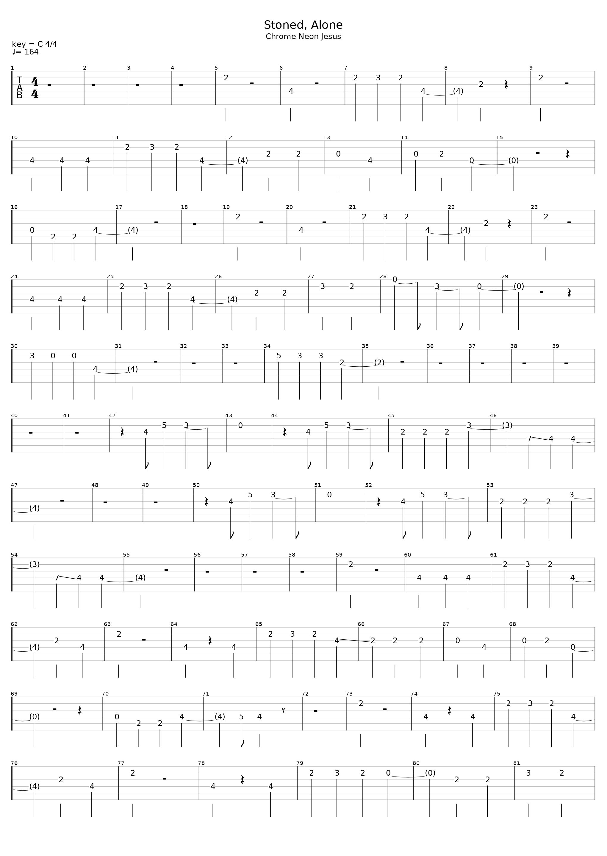 Stoned Alone_Teenage Wrist_1