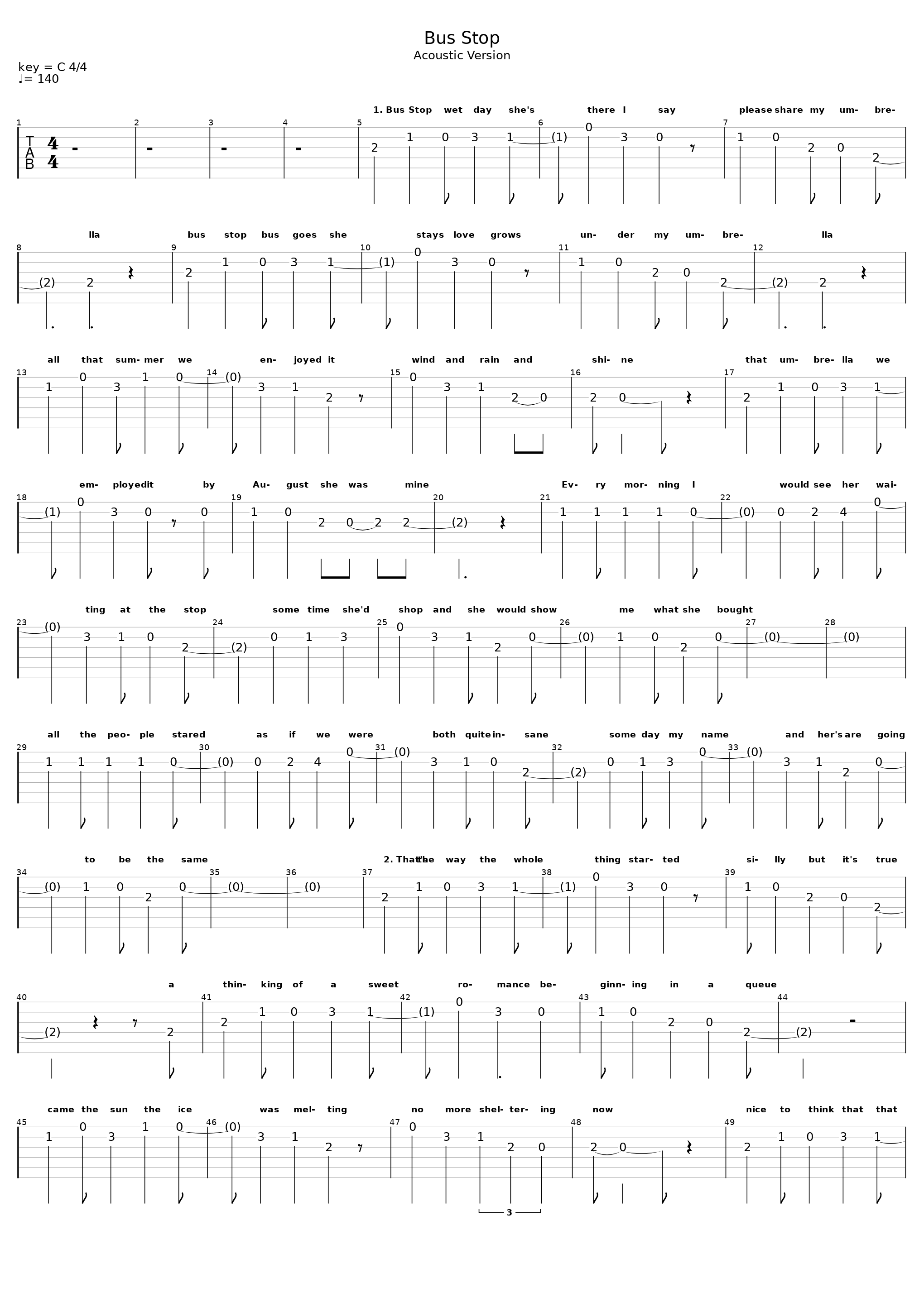 Bus Stop (Acoustic Version)_The Hollies_1
