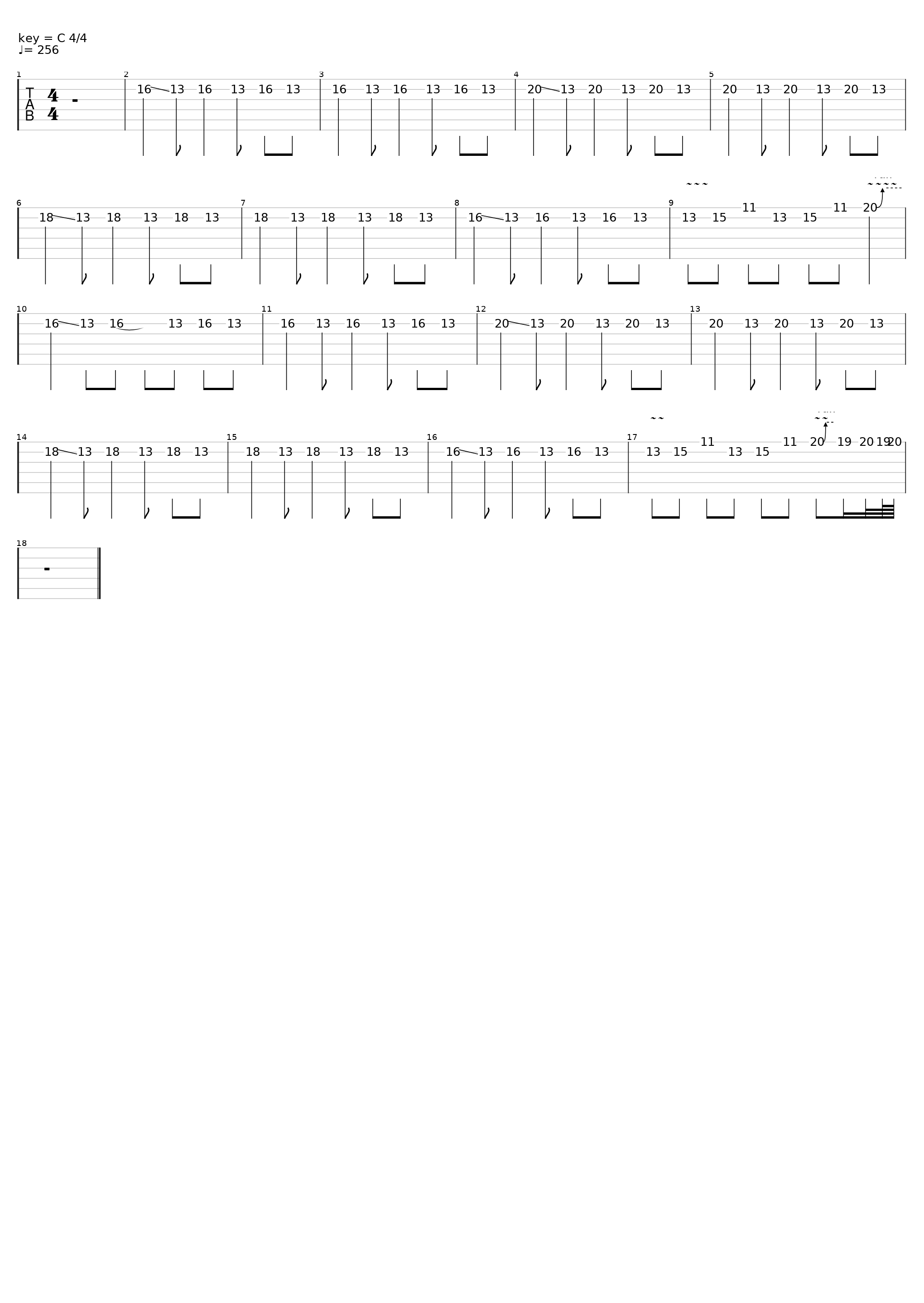 Through the Fire and Flames (easy)_Dragonforce_1