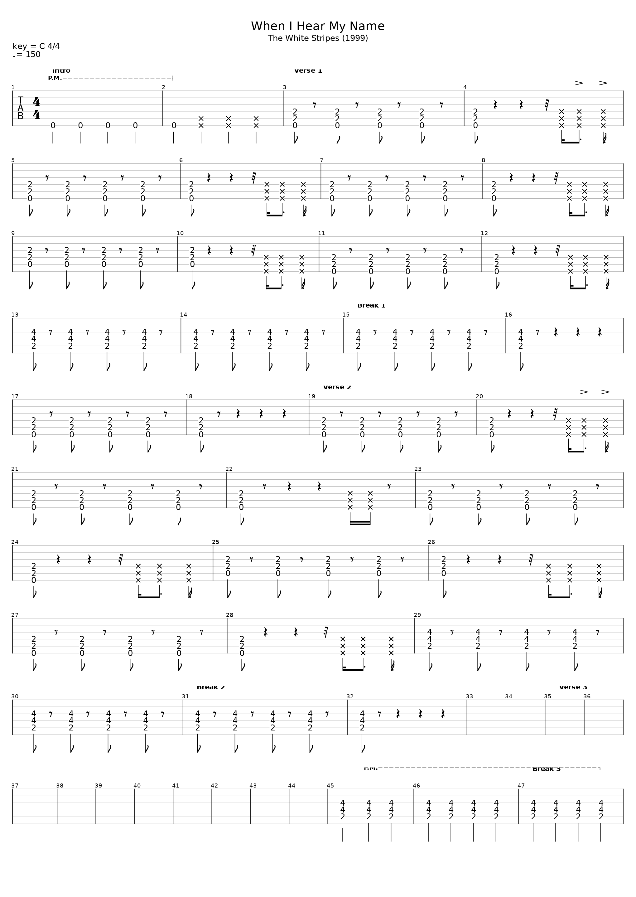 When I Hear My Name_The White Stripes_1