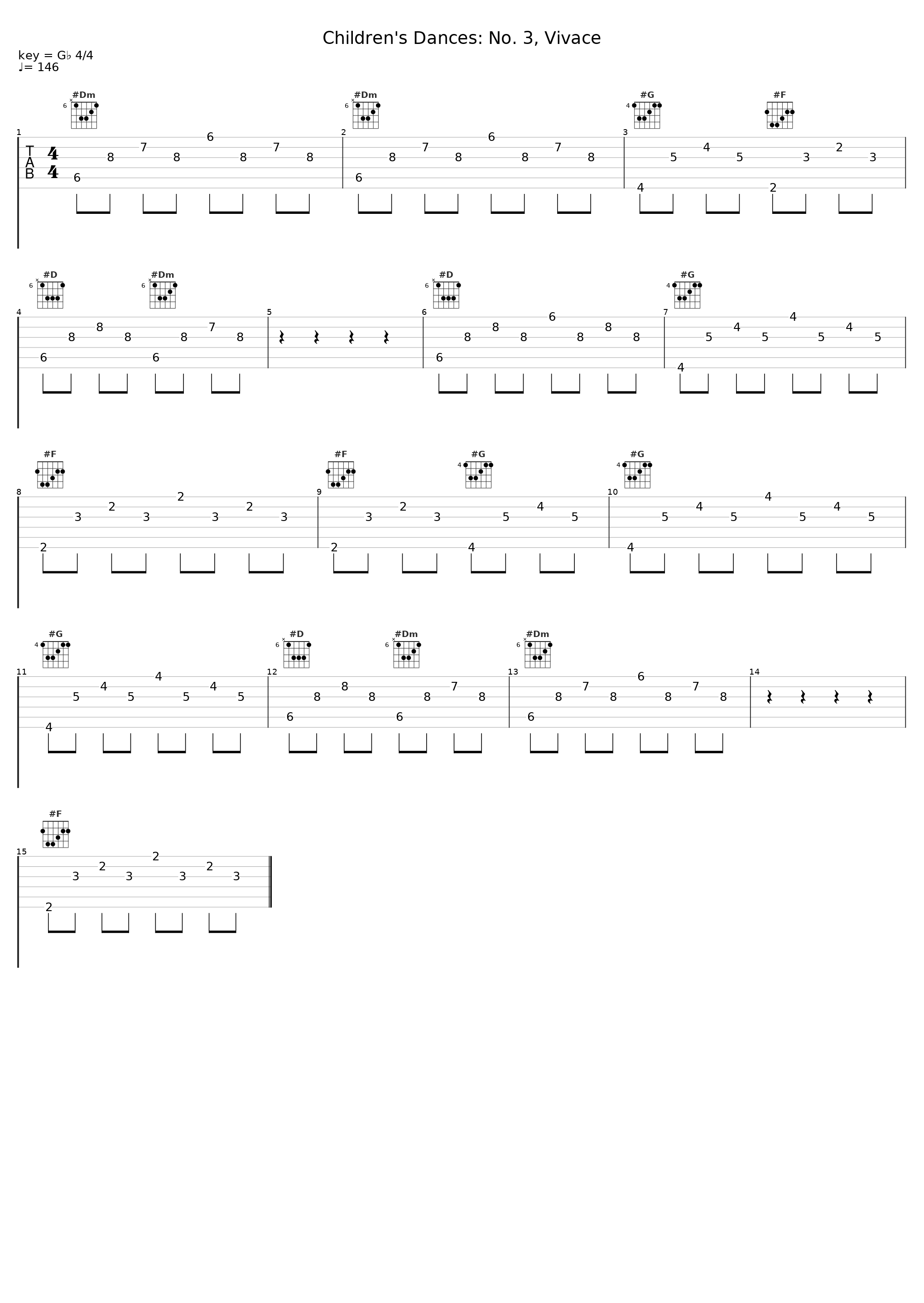 Children's Dances: No. 3, Vivace_Jenő Jandó_1