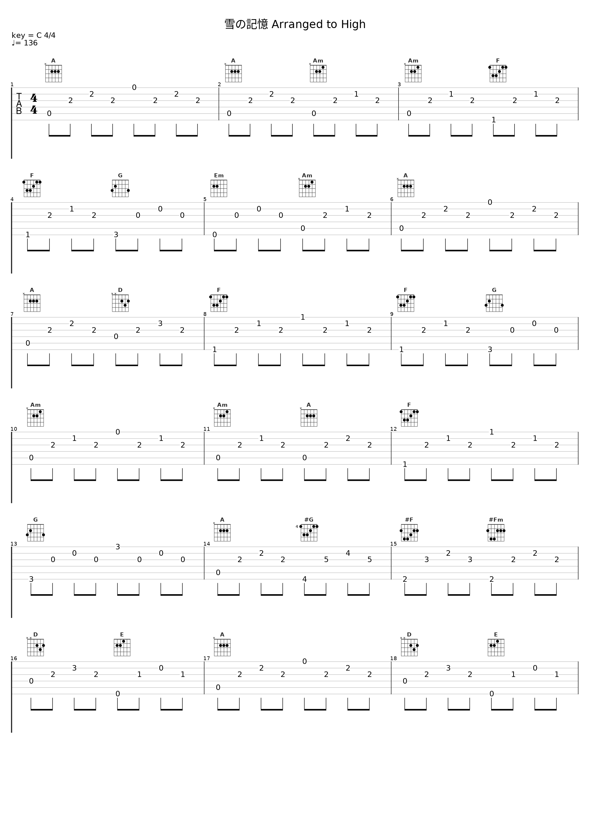 雪の記憶 Arranged to High_Elements Garden_1