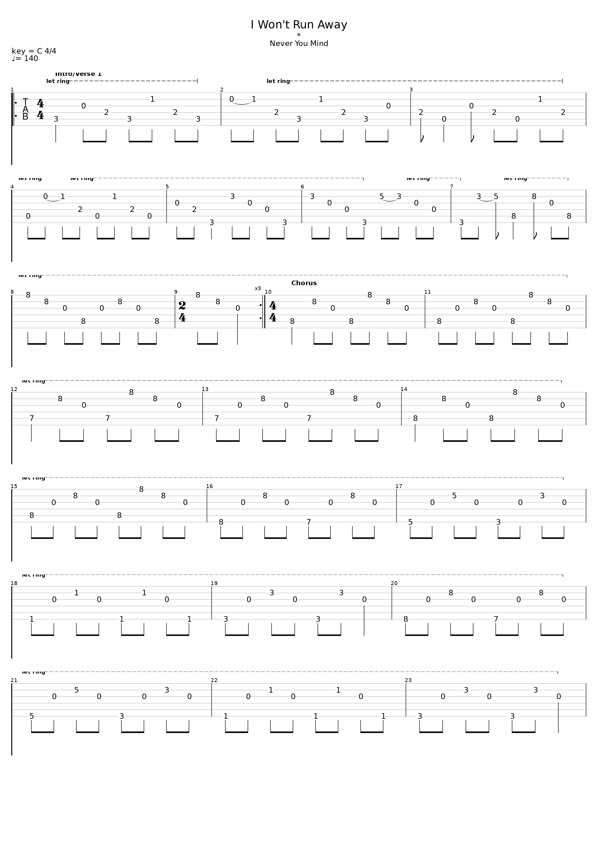 I Won't Run Away_New Amsterdams_1