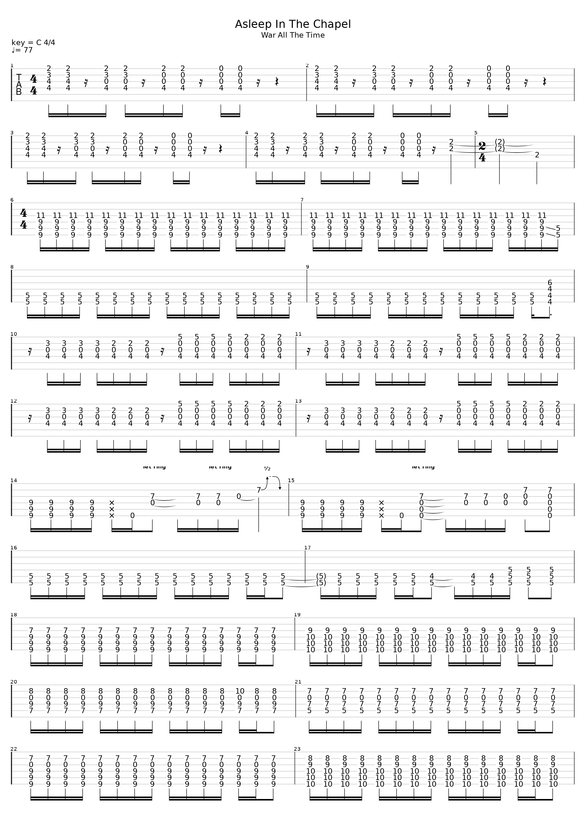 Asleep In The Chapel_Thursday_1