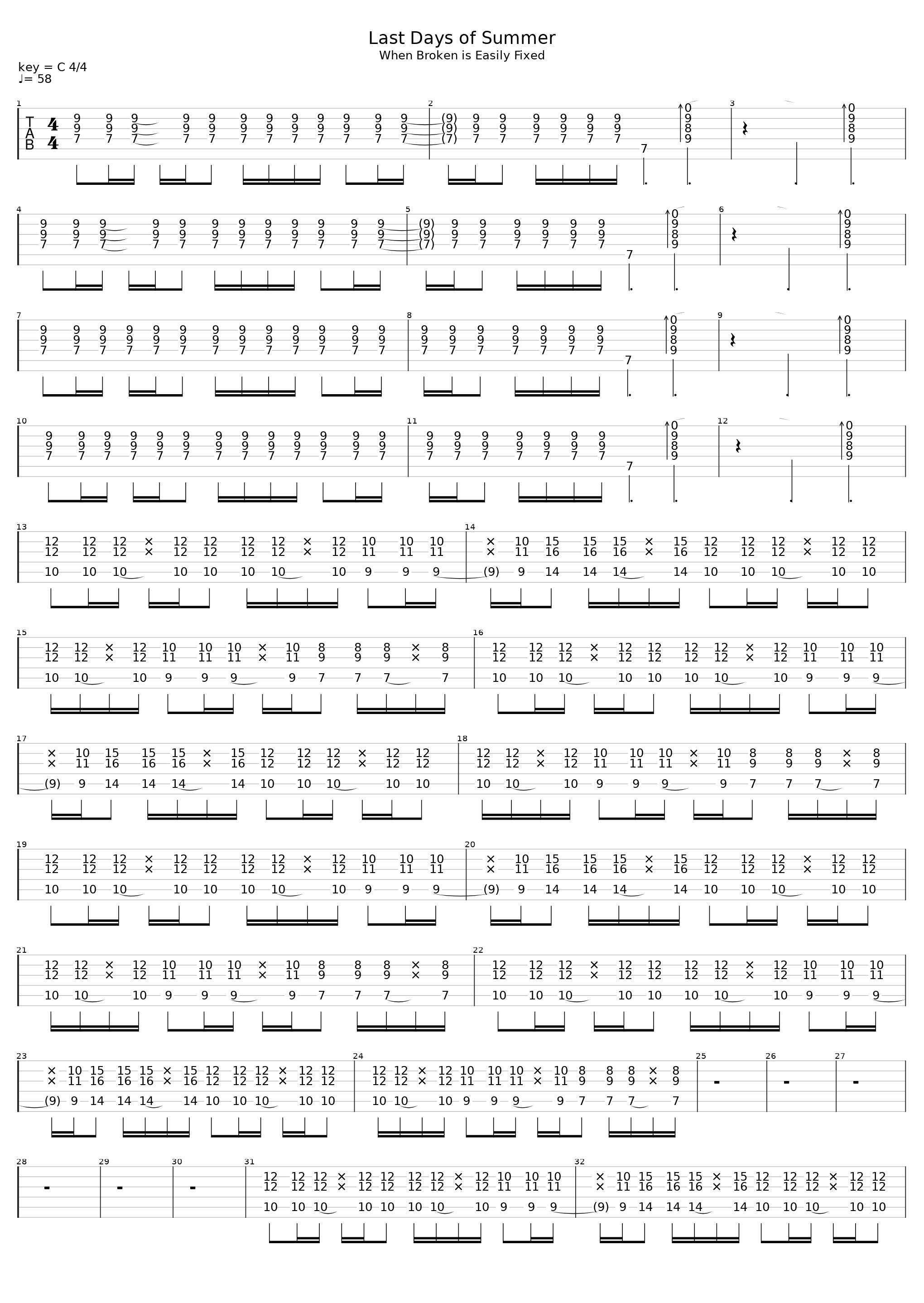 Last Days Of Summer_Silverstein_1