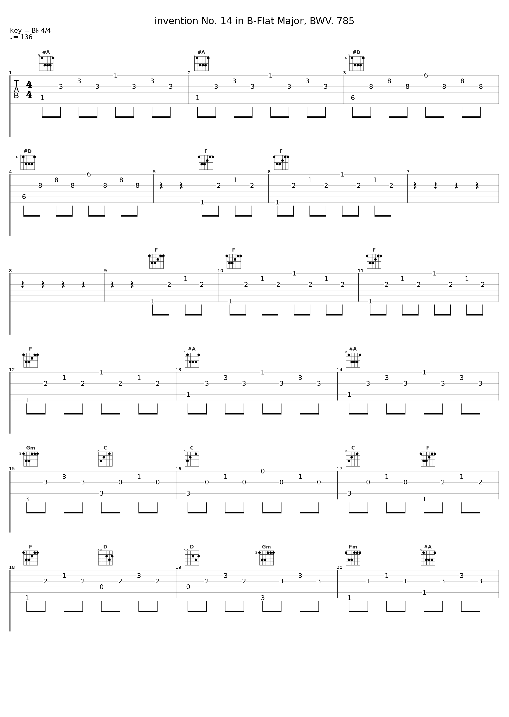 invention No. 14 in B-Flat Major, BWV. 785_Angela Hewitt_1