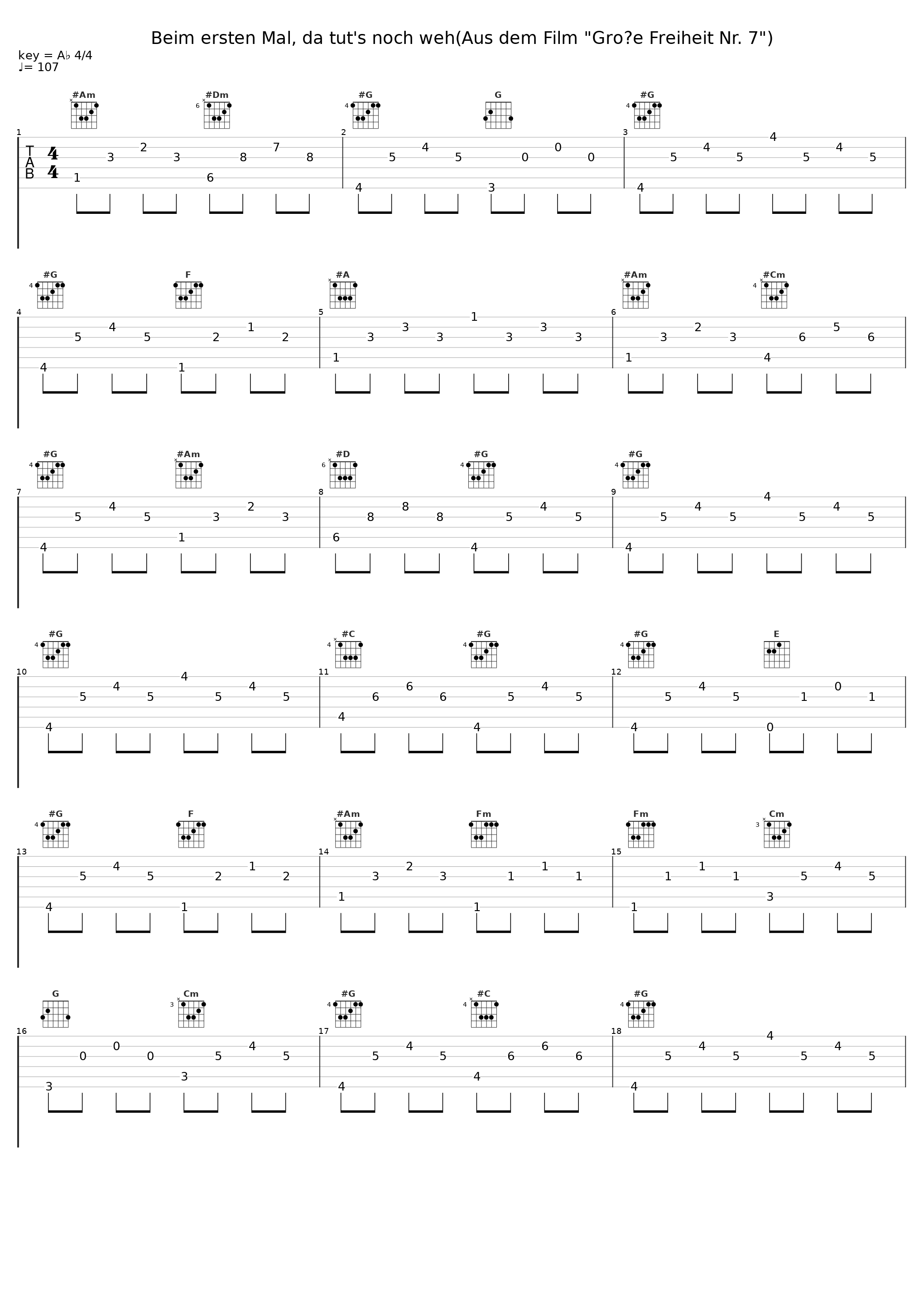 Beim ersten Mal, da tut's noch weh(Aus dem Film "Große Freiheit Nr. 7")_Hans Albers_1