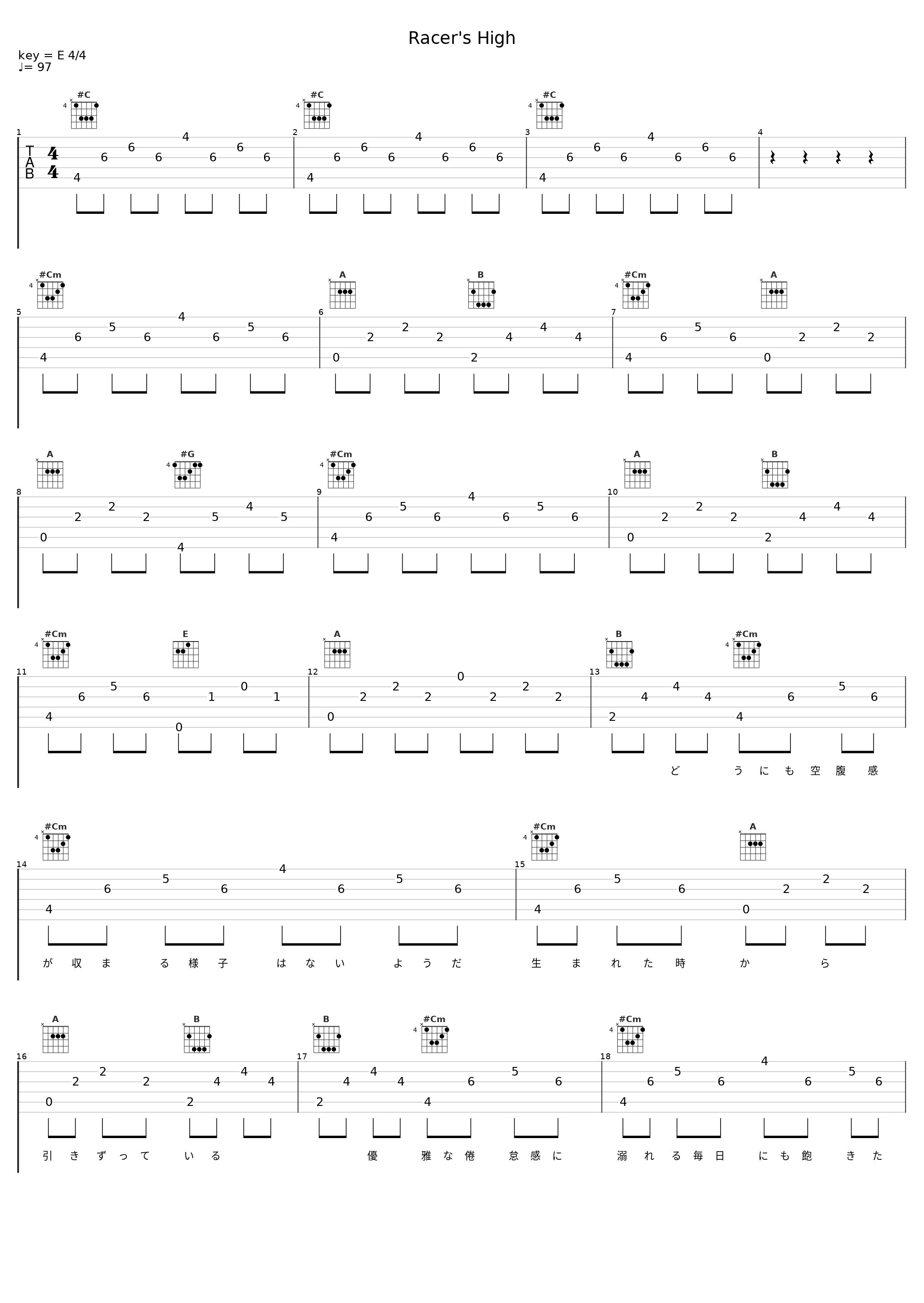 Racer's High_ナナホシ管弦楽団,IA_1