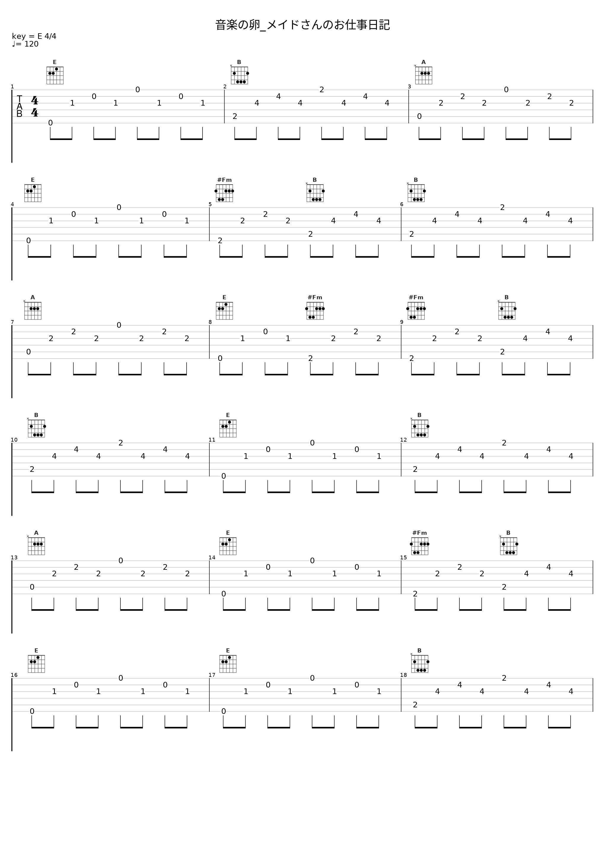 音楽の卵_メイドさんのお仕事日記_V.A._1