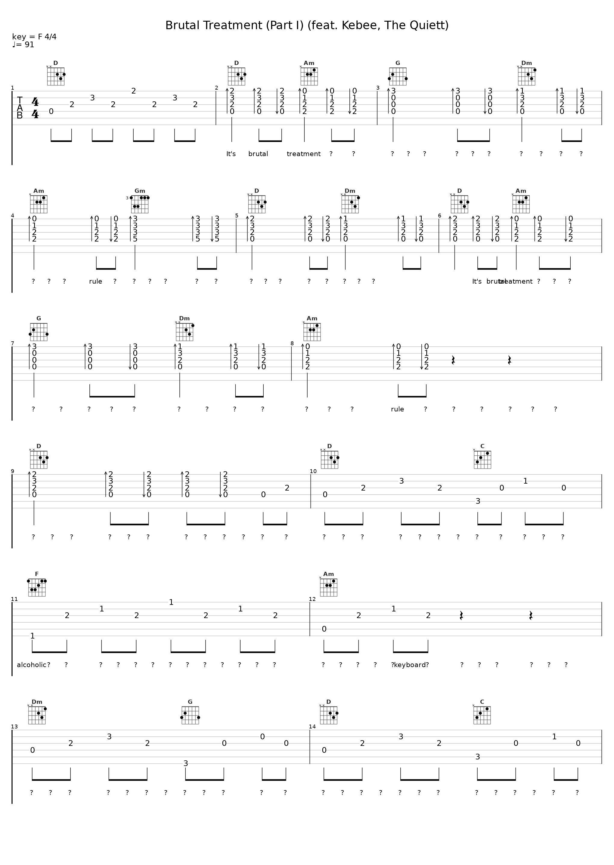 Brutal Treatment (Part I) (feat. Kebee, The Quiett)_FANA,Kebee,The Quiett_1