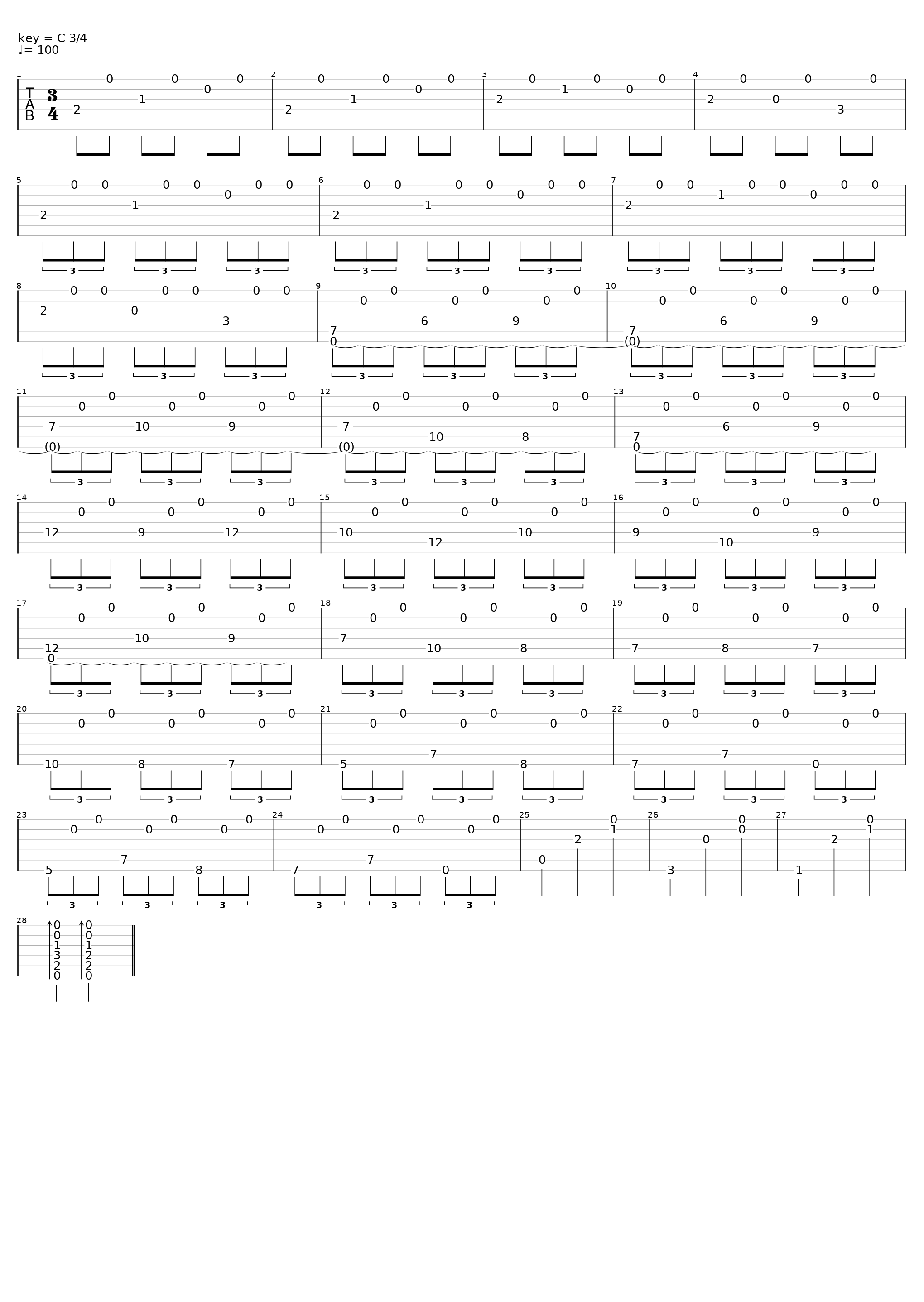 (Arr. Felipe Quintero)_Malagueña Para Guitarra Clásica 100bpm_1