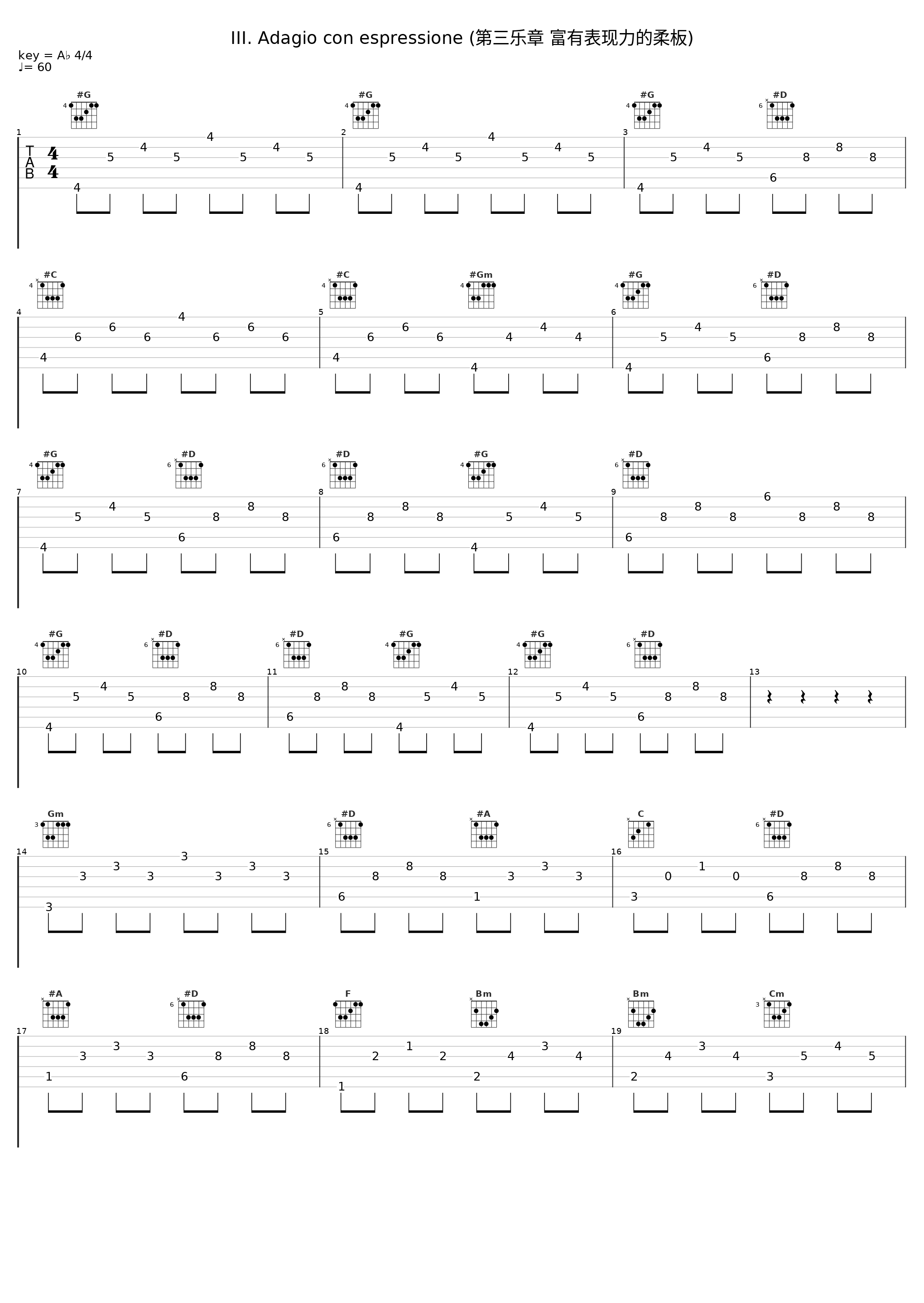 III. Adagio con espressione (第三乐章 富有表现力的柔板)_Jenő Jandó_1