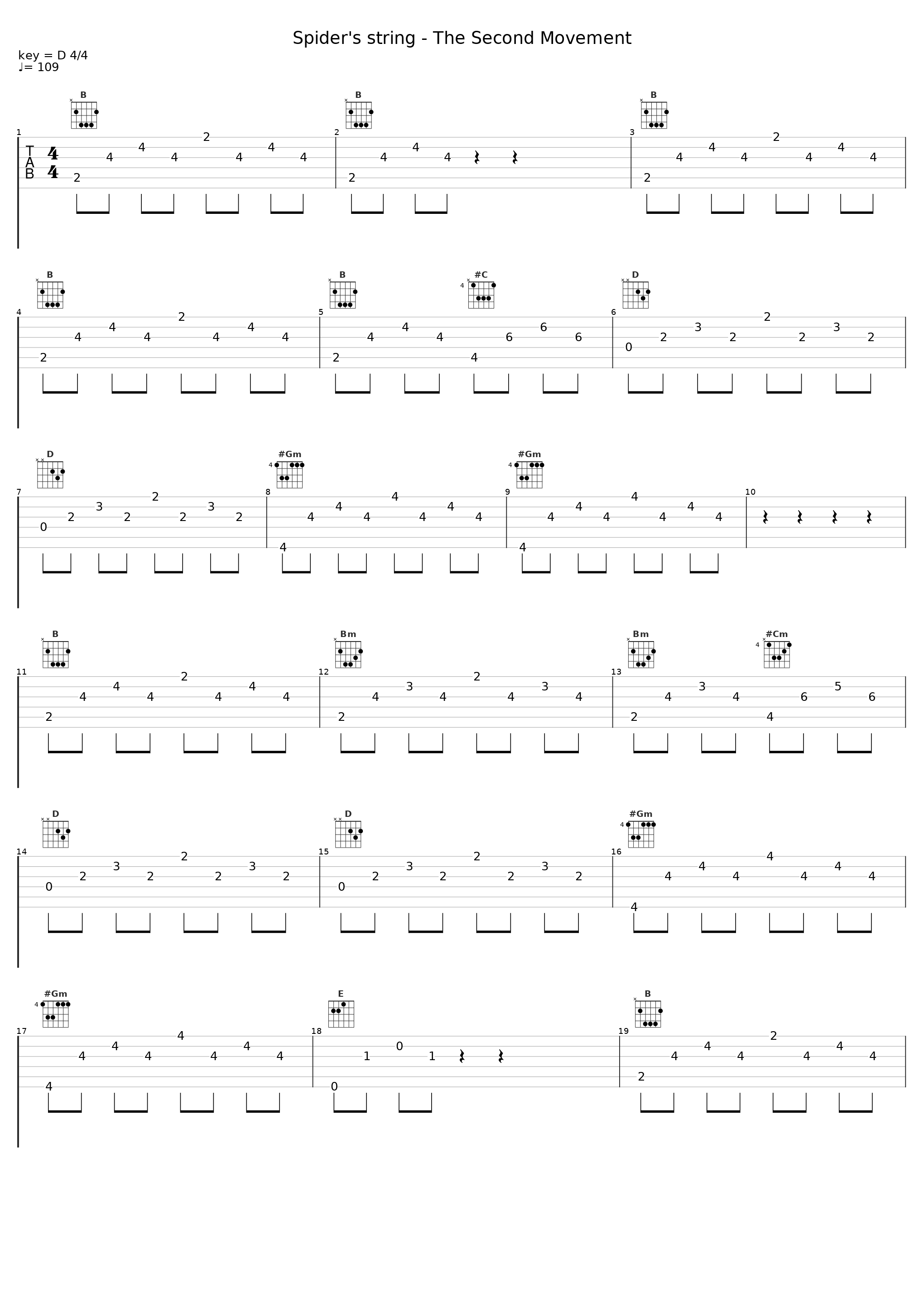 Spider's string - The Second Movement_目黒将司_1