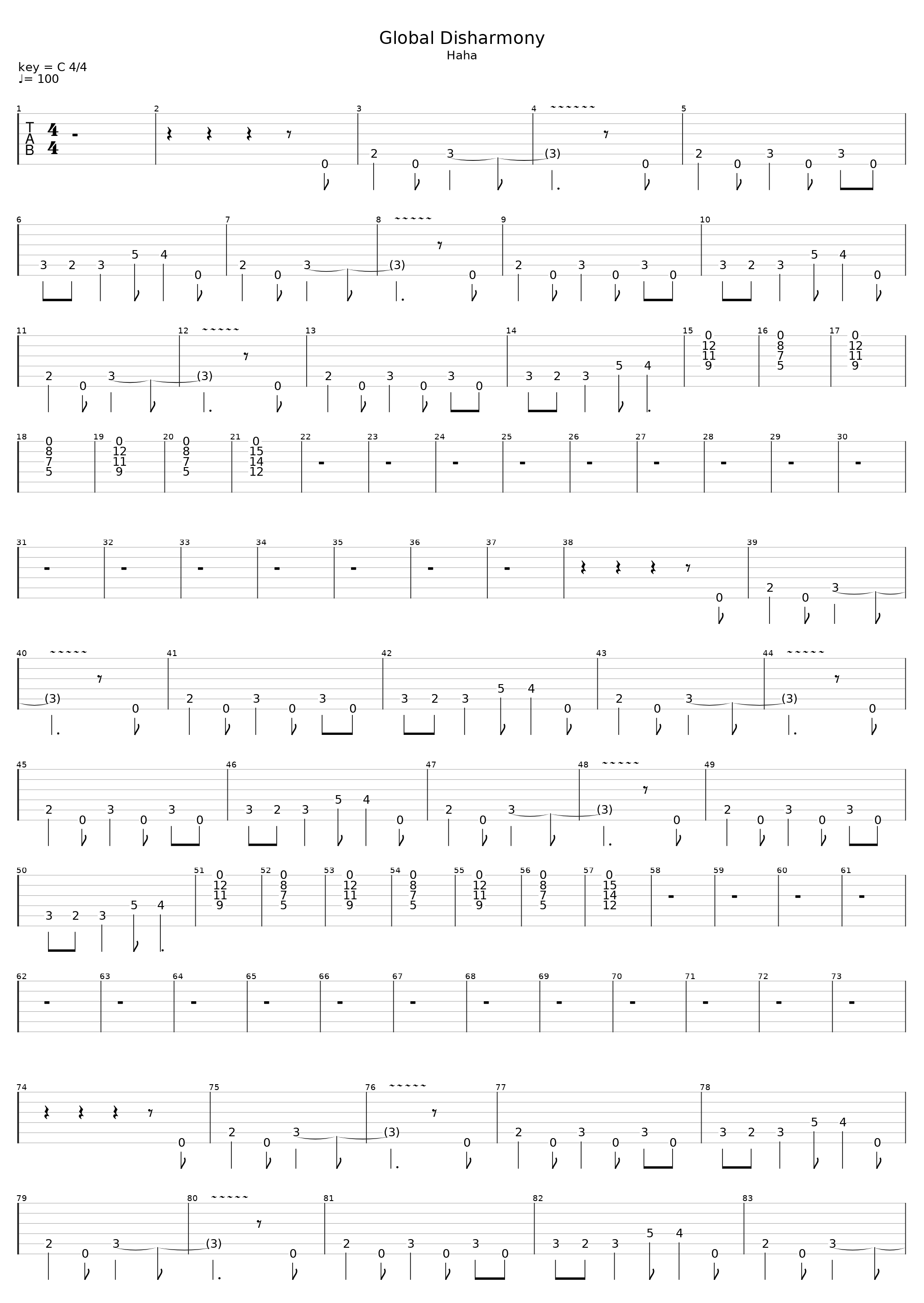 Global Disharmony_D Dixon_1
