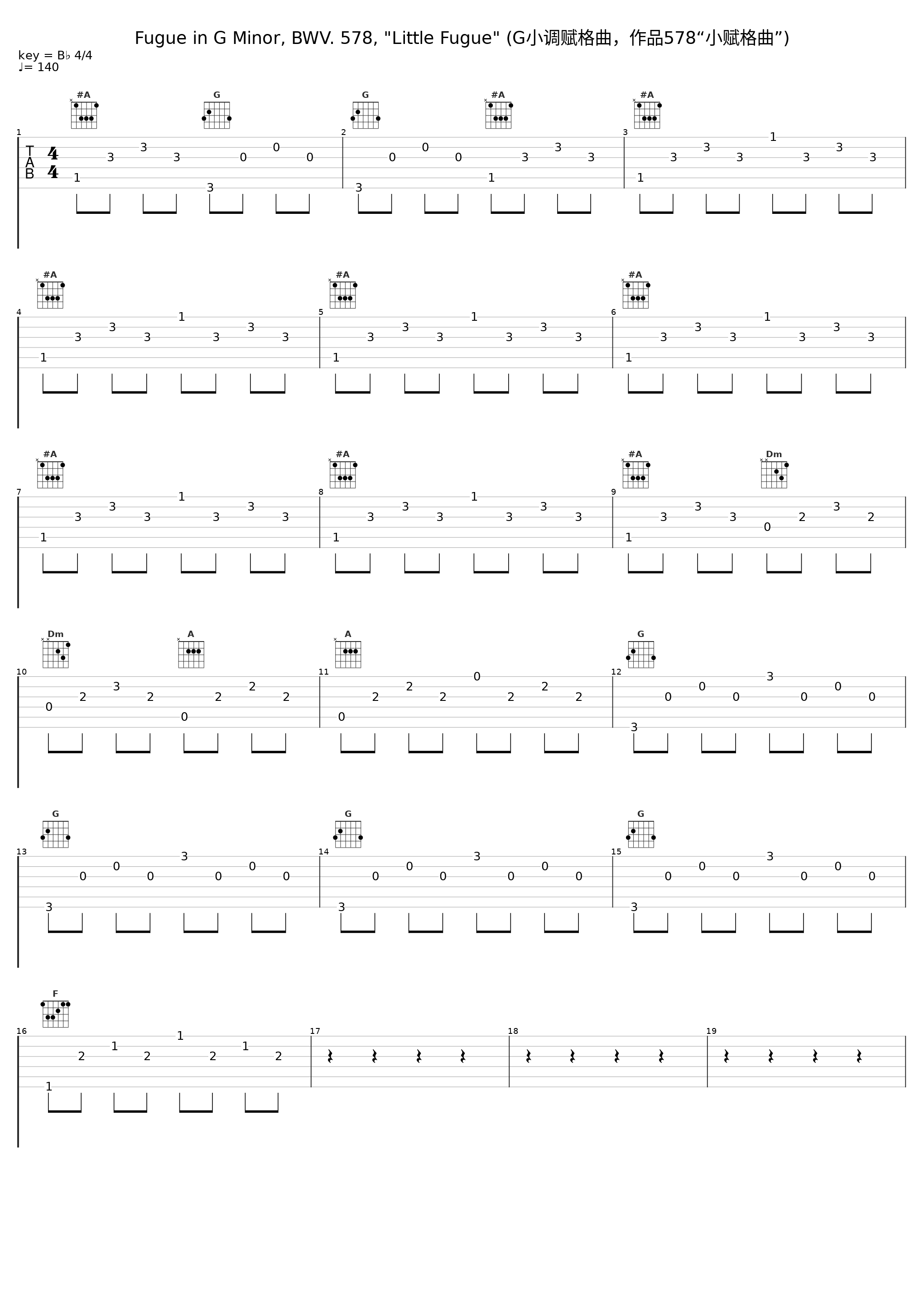 Fugue in G Minor, BWV. 578, "Little Fugue" (G小调赋格曲，作品578“小赋格曲”)_Hans Fagius_1