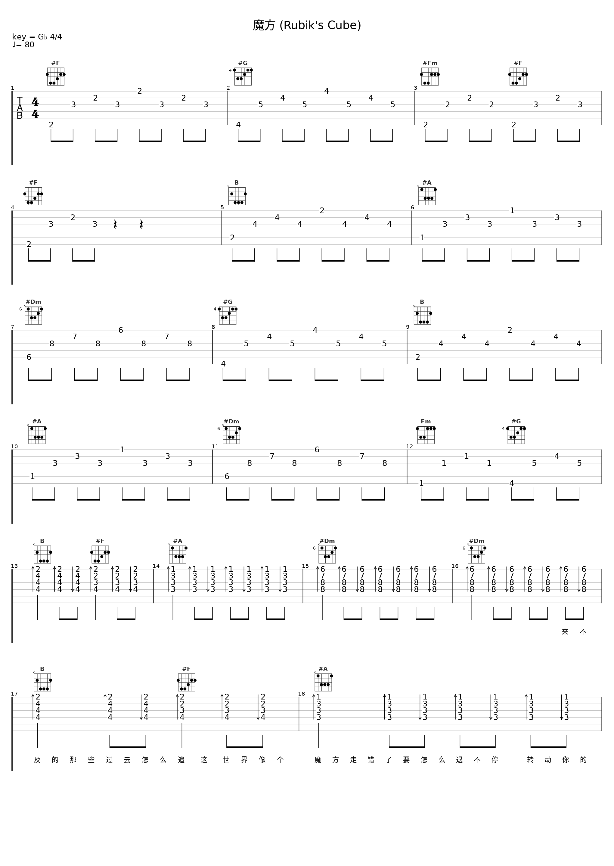 魔方 (Rubik's Cube)_万万小宇宙,法老_1