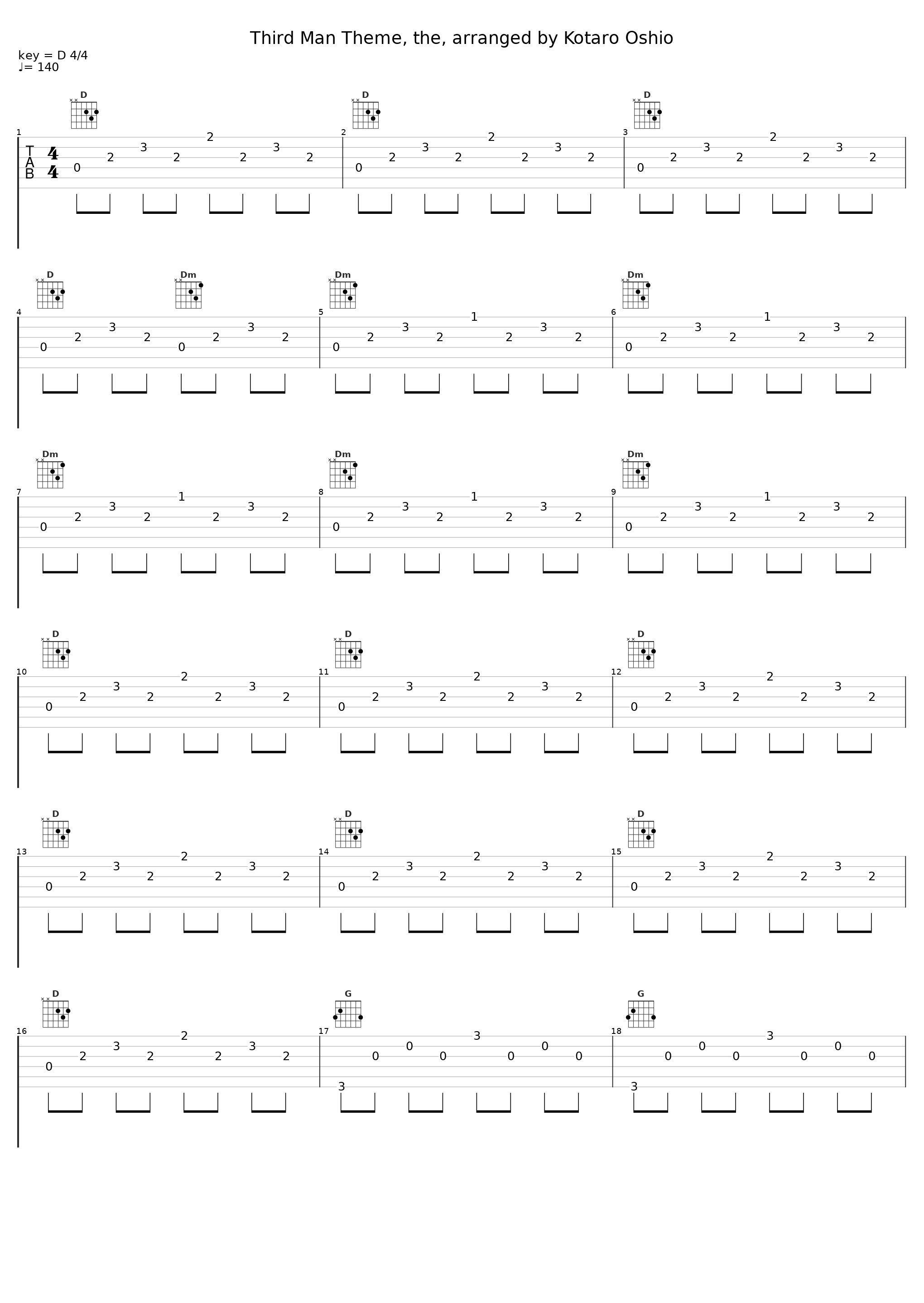 Third Man Theme, the, arranged by Kotaro Oshio_郑成河_1