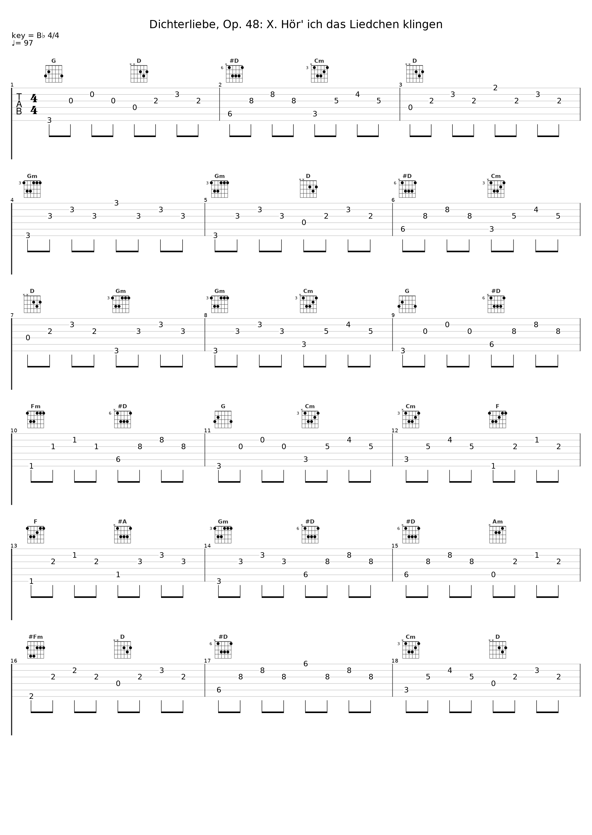 Dichterliebe, Op. 48: X. Hör' ich das Liedchen klingen_Flora Tian,Robert Schumann_1