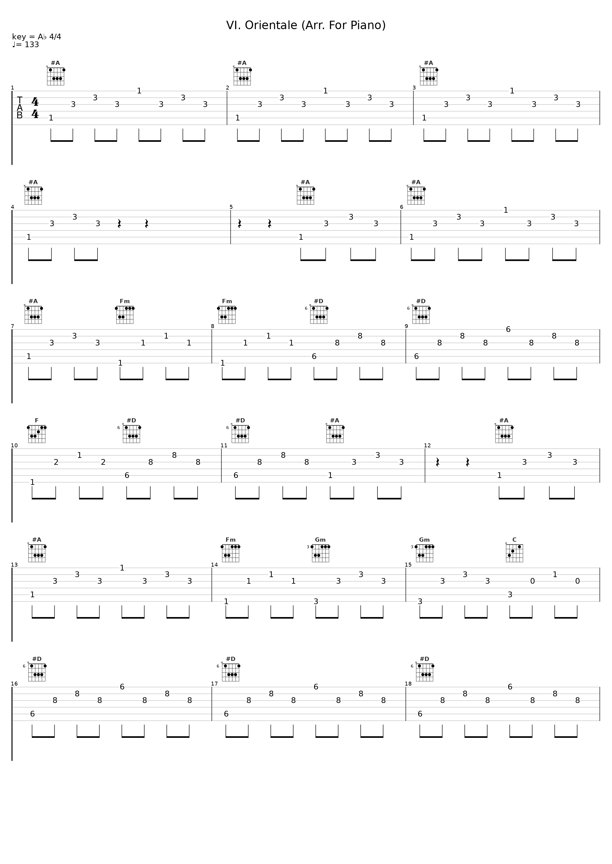 VI. Orientale (Arr. For Piano)_Wilhem Latchoumia_1