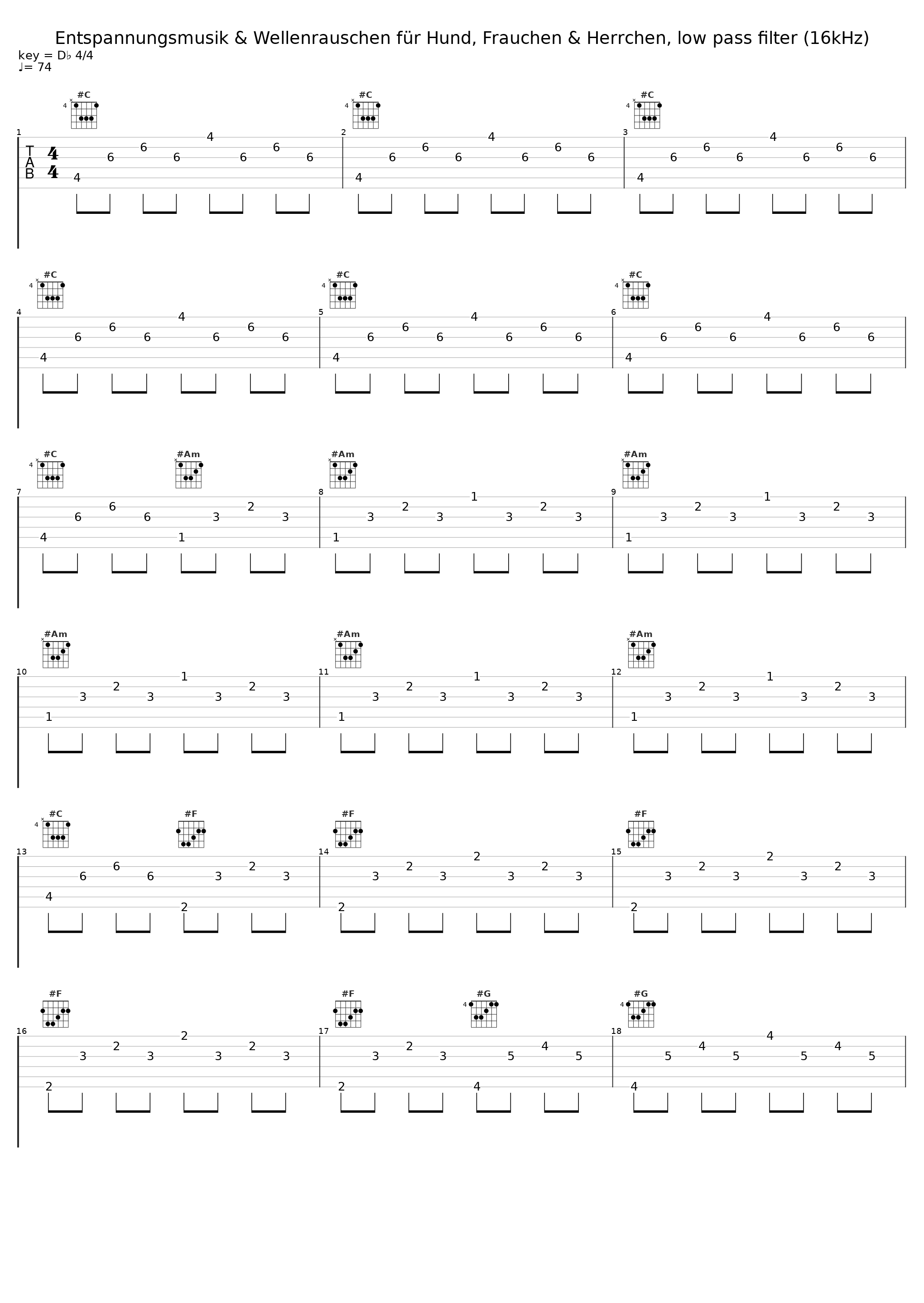 Entspannungsmusik & Wellenrauschen für Hund, Frauchen & Herrchen, low pass filter (16kHz)_Hunde Musik TA,Torsten Abrolat,Hunde Liebhaber TA_1