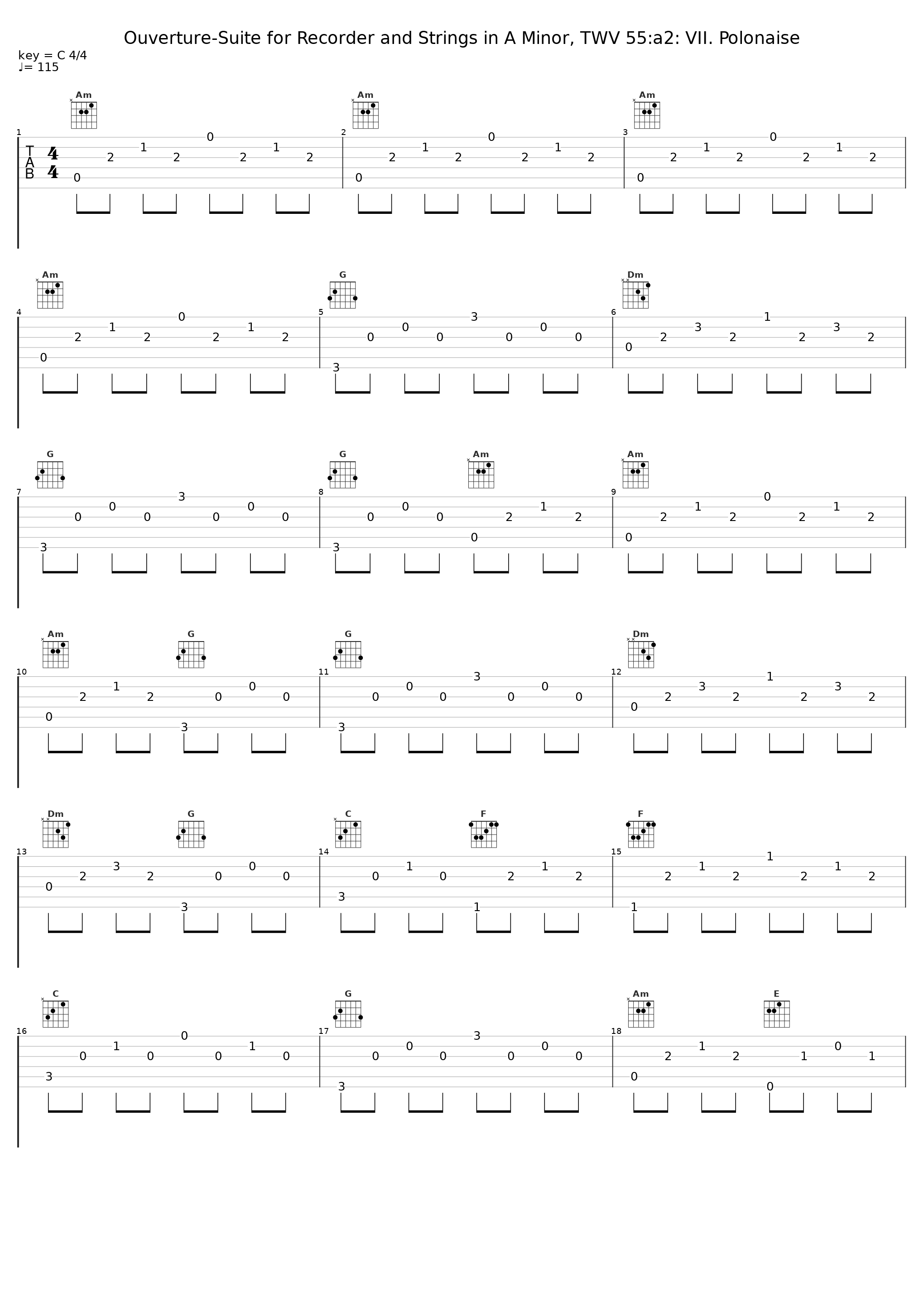 Ouverture-Suite for Recorder and Strings in A Minor, TWV 55:a2: VII. Polonaise_Frans Brüggen,André Rieu,Franz Vester,Gustav Leonhardt,Paul Doctor,Chamber Orchestra of Amsterdam,Concerto Amsterdam,Südwestdeutsches Kammerorchester,Friedrich Tilegant_1