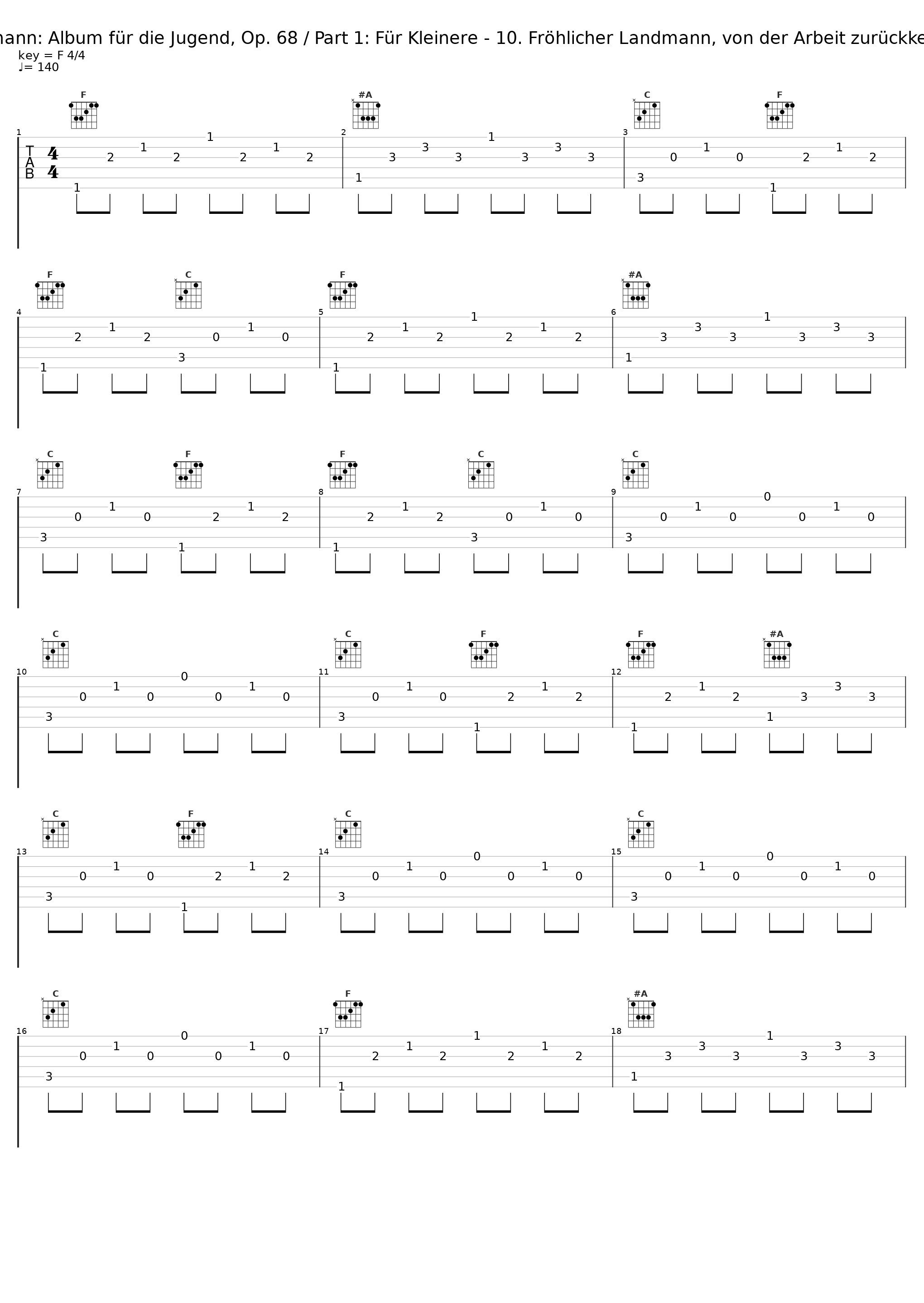 Schumann: Album für die Jugend, Op. 68 / Part 1: Für Kleinere - 10. Fröhlicher Landmann, von der Arbeit zurückkehrend_Maurizio Baglini_1