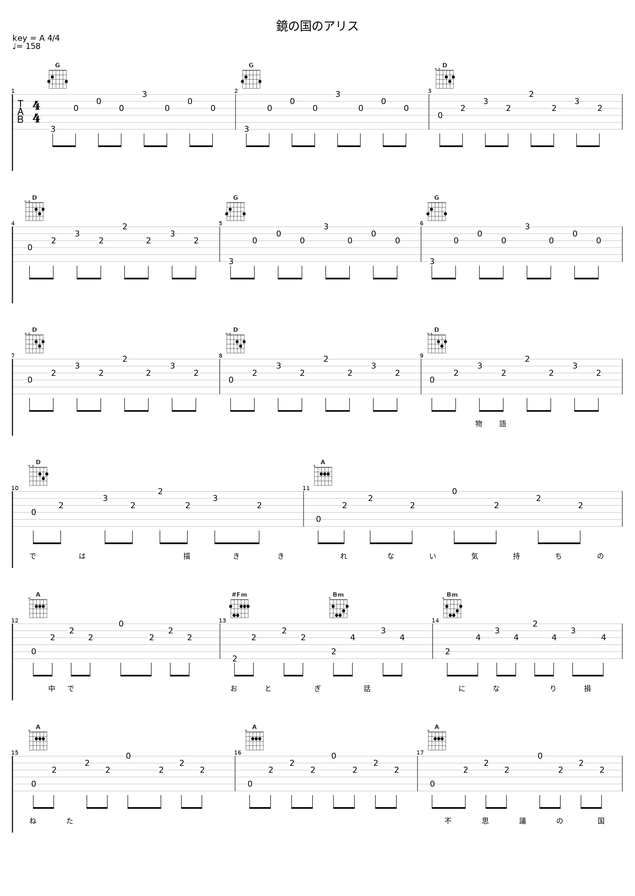 鏡の国のアリス_伊東歌詞太郎_1