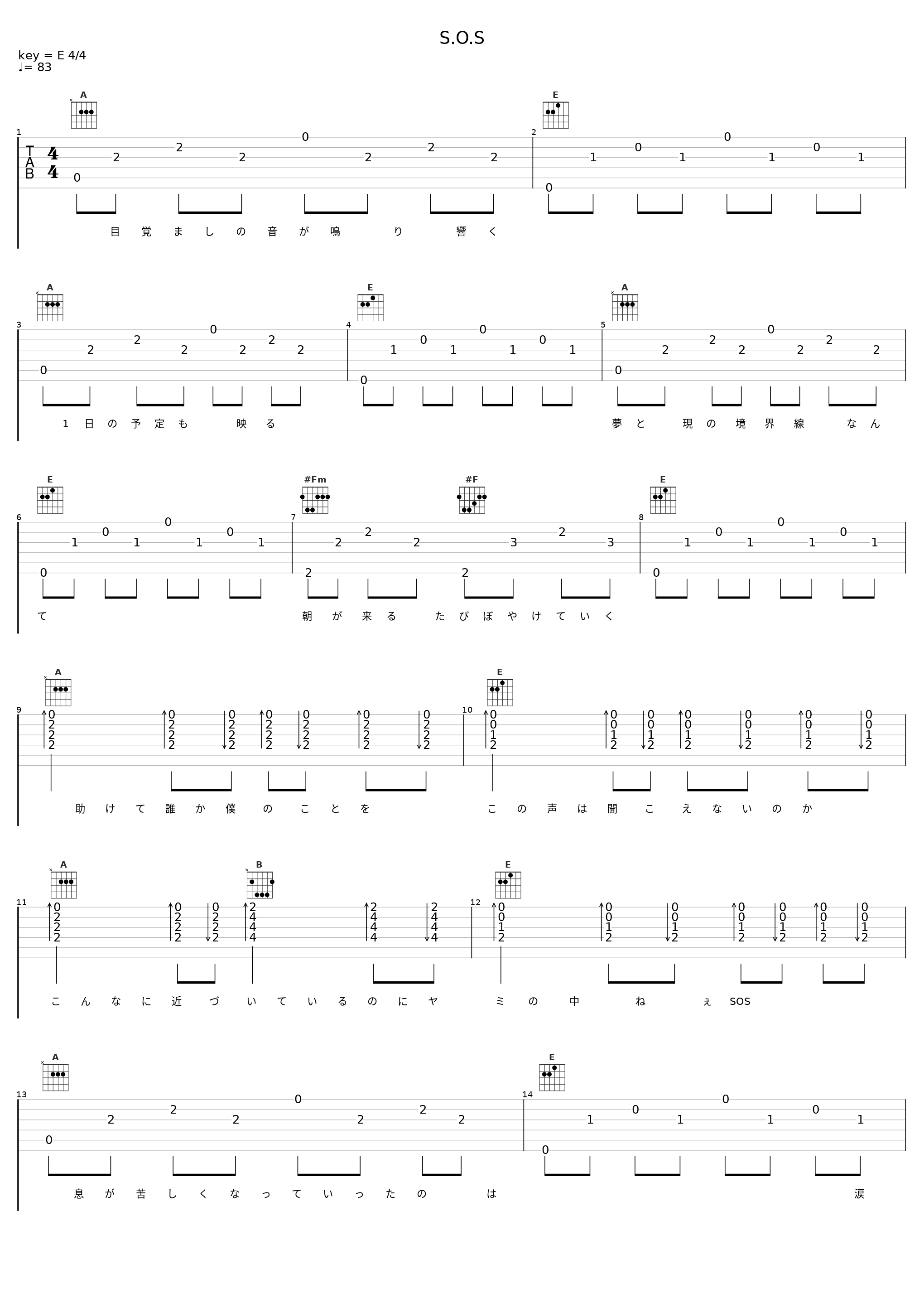 S.O.S_伊東歌詞太郎_1